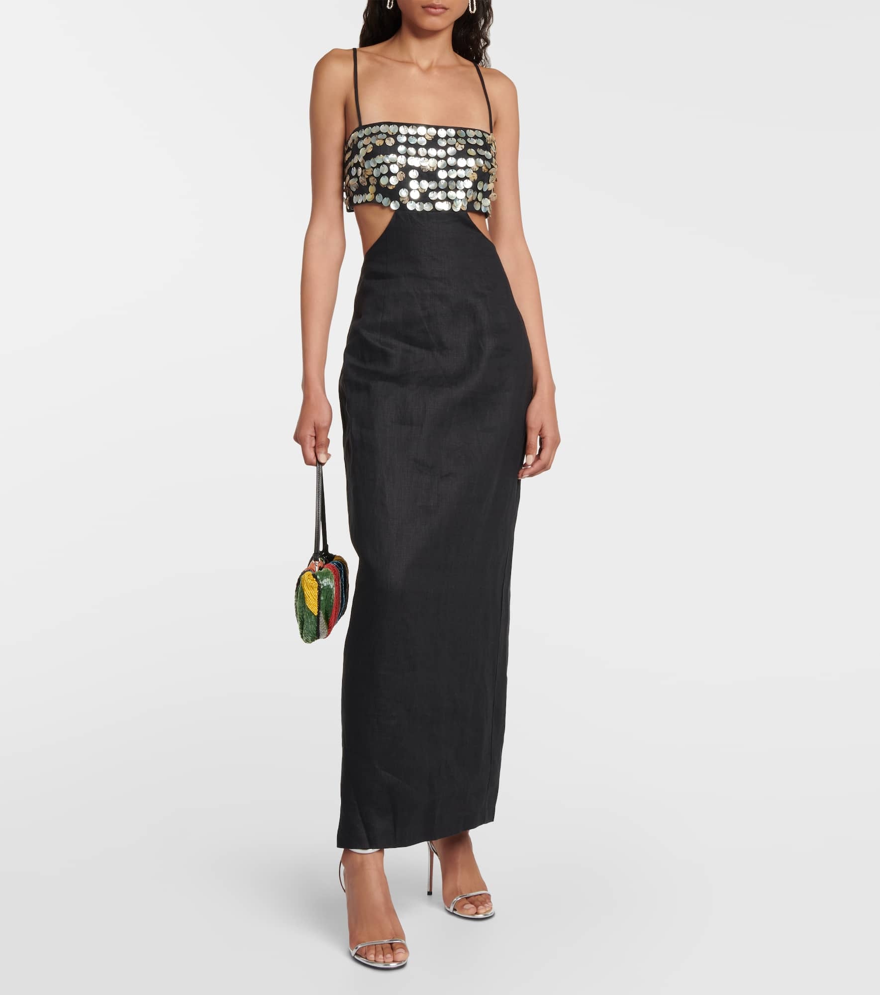 Jada embellished linen maxi dress - 2