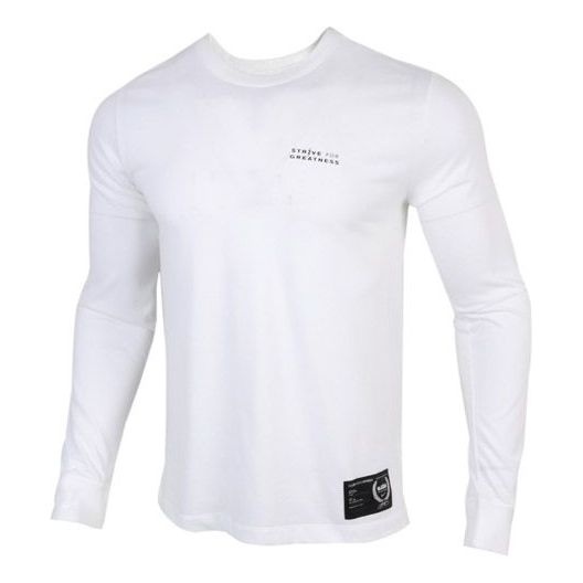 Nike Lebron Dri-Fit Round Collar Basketball Long Sleeved T-Shirt Men's White CV2080-100 - 1