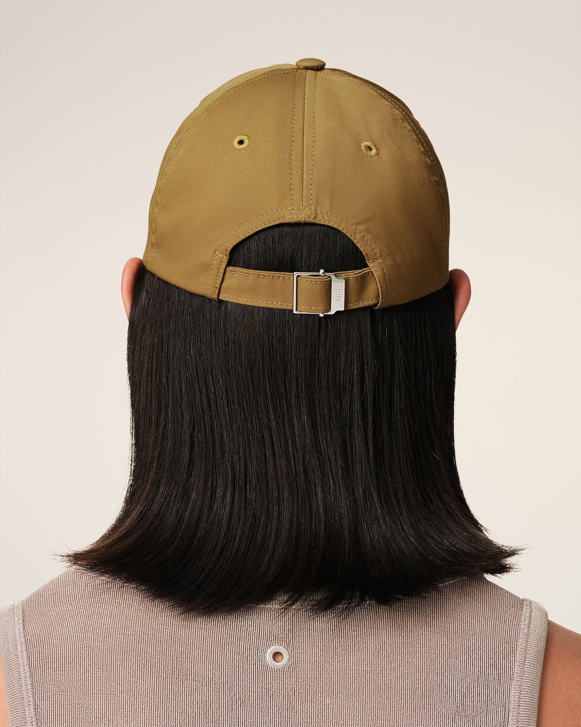AMI Paris MUSTARD TWILL AMI DE COEUR STUD CAP | REVERSIBLE