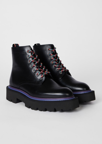 Paul Smith Women's Black Leather 'Morello' Boots outlook