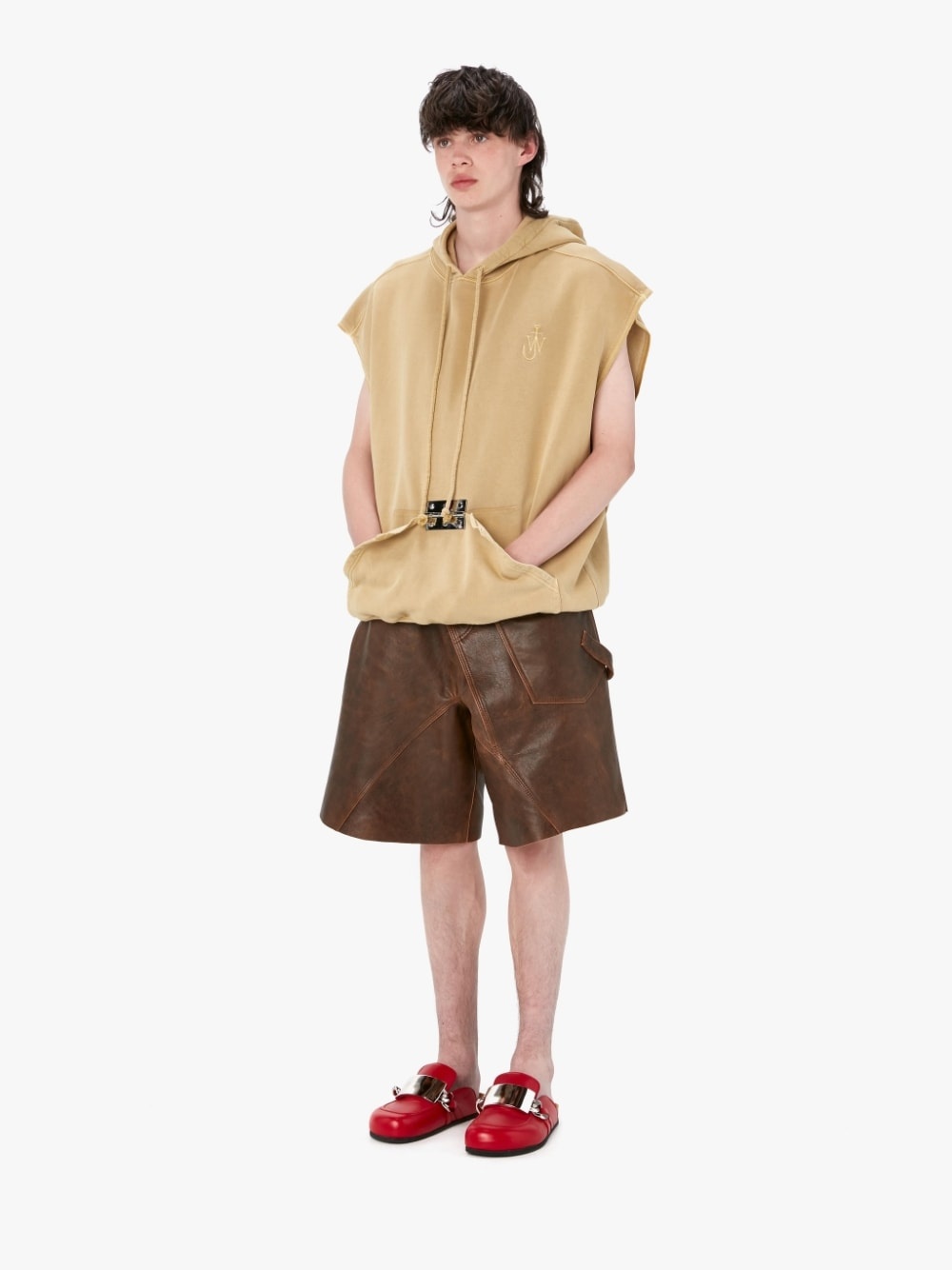 SLEEVELESS HINGE HOODIE - 4