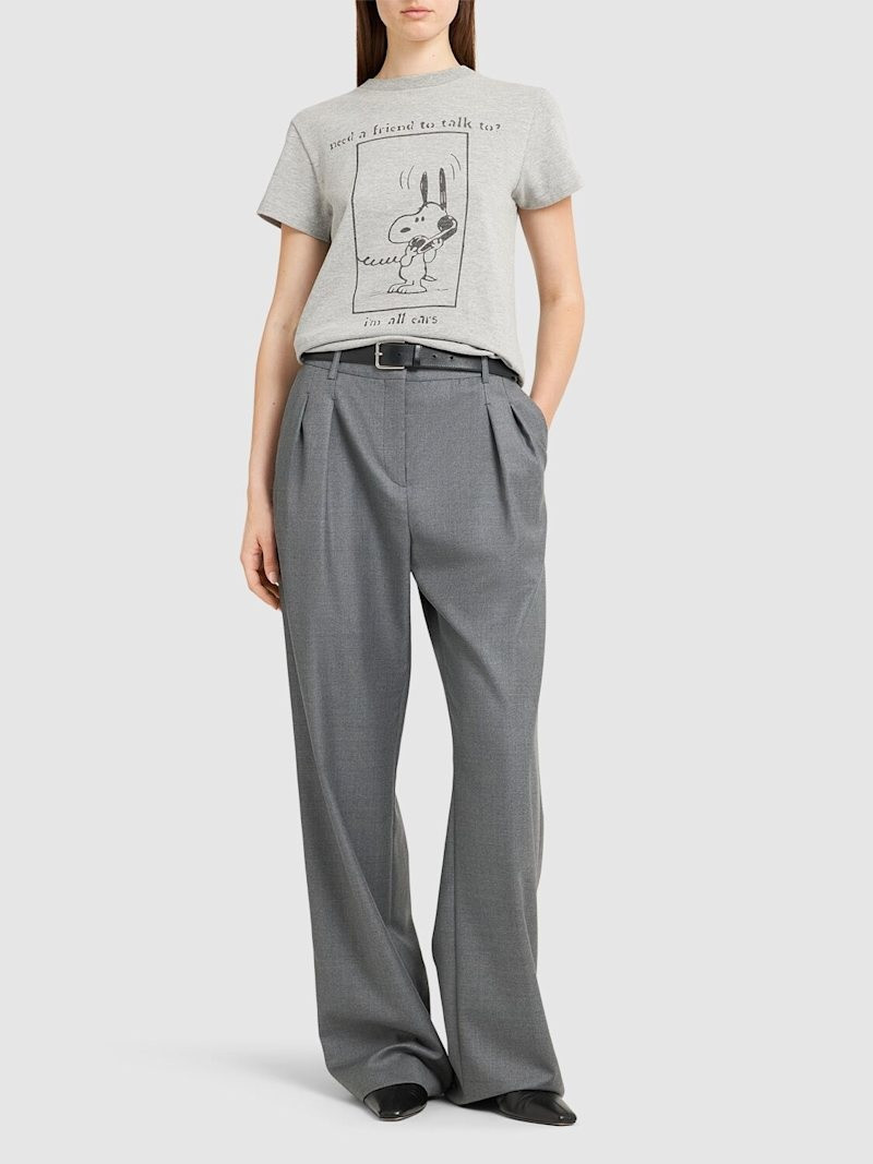 RE/DONE Snoopy printed cotton jersey t-shirt outlook