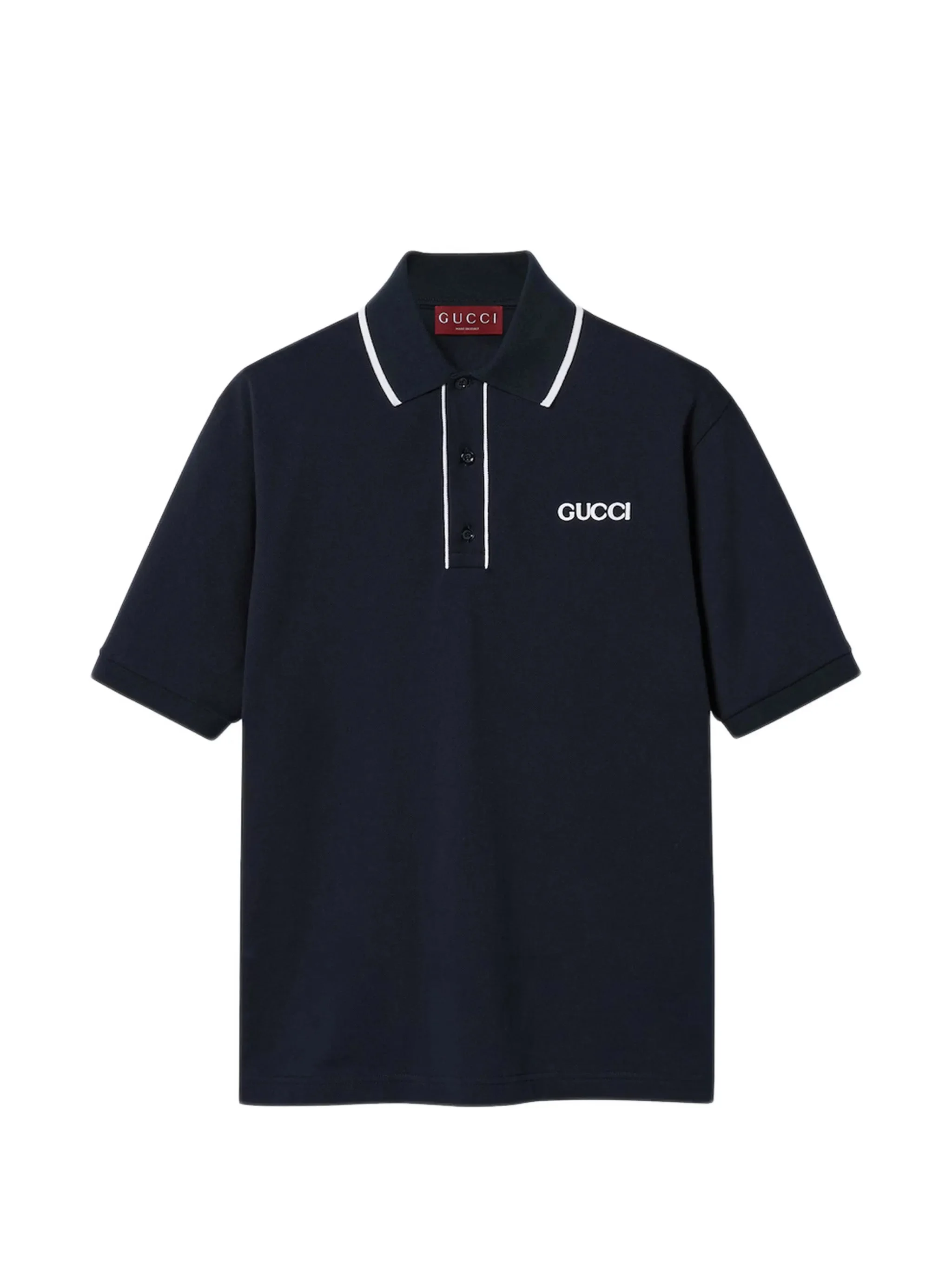 Gucci Contrasting-trim Polo Shirt - 1