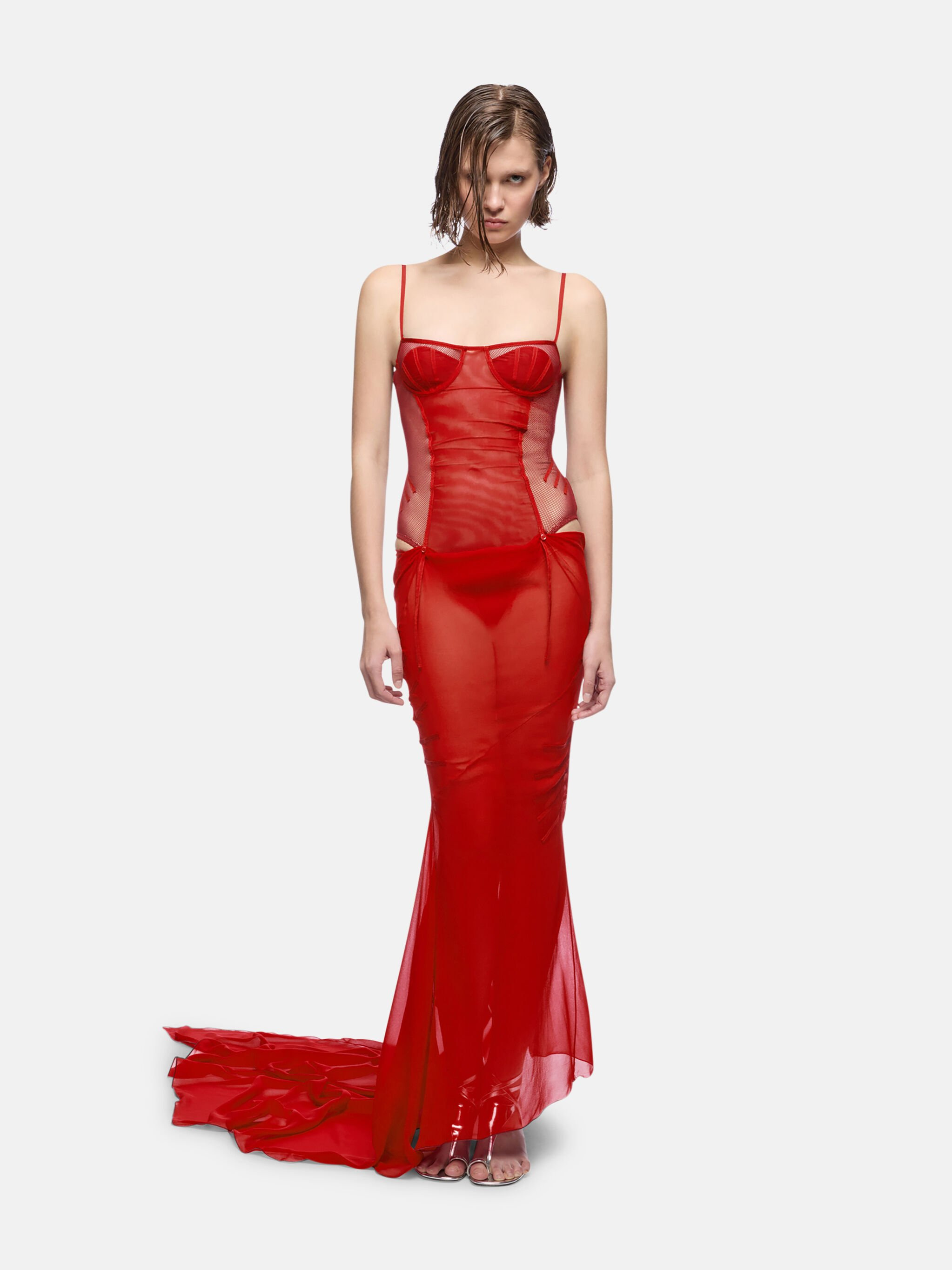 RED LONG DRESS - 2