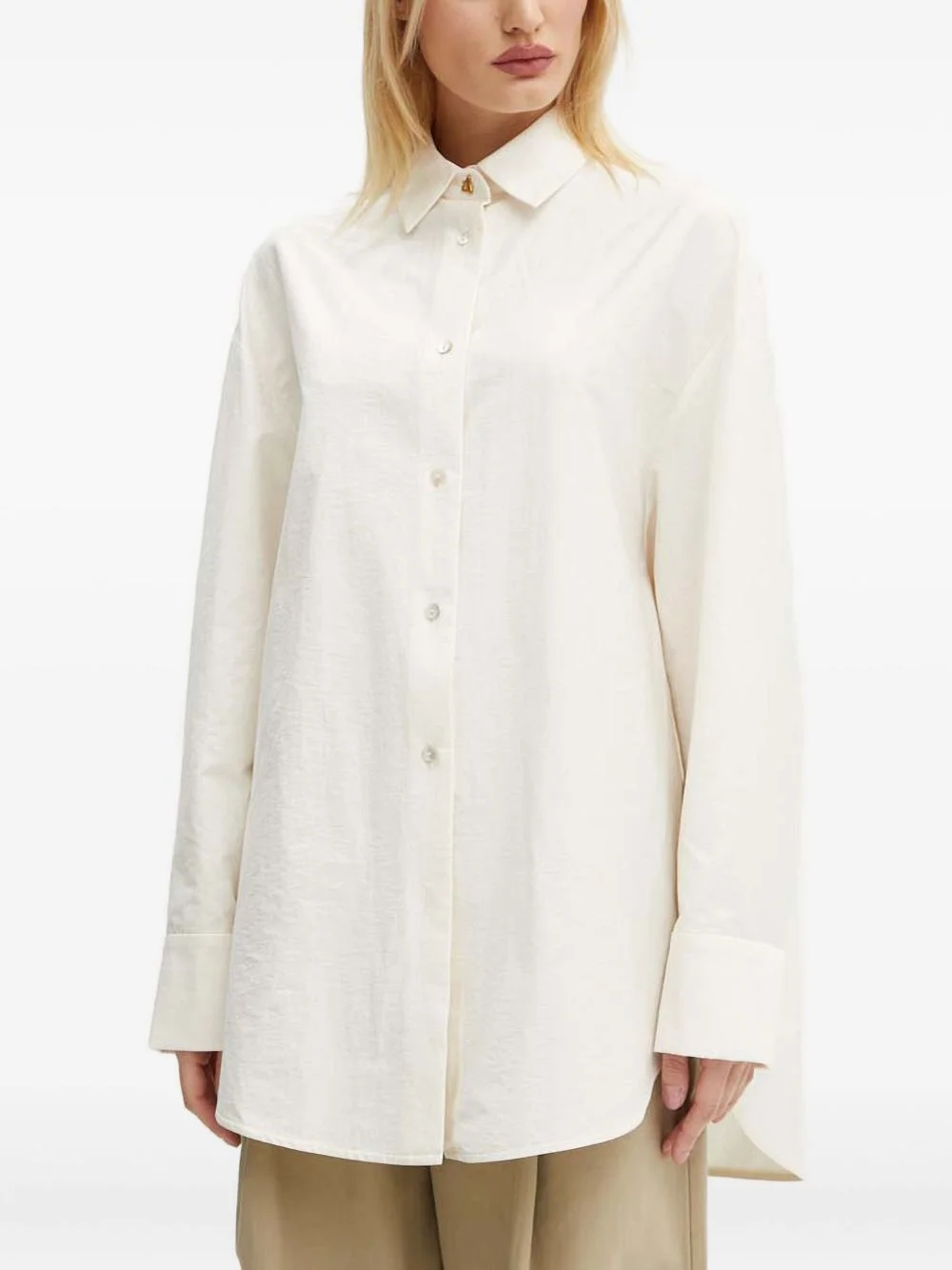 triangle-button shirt - 1