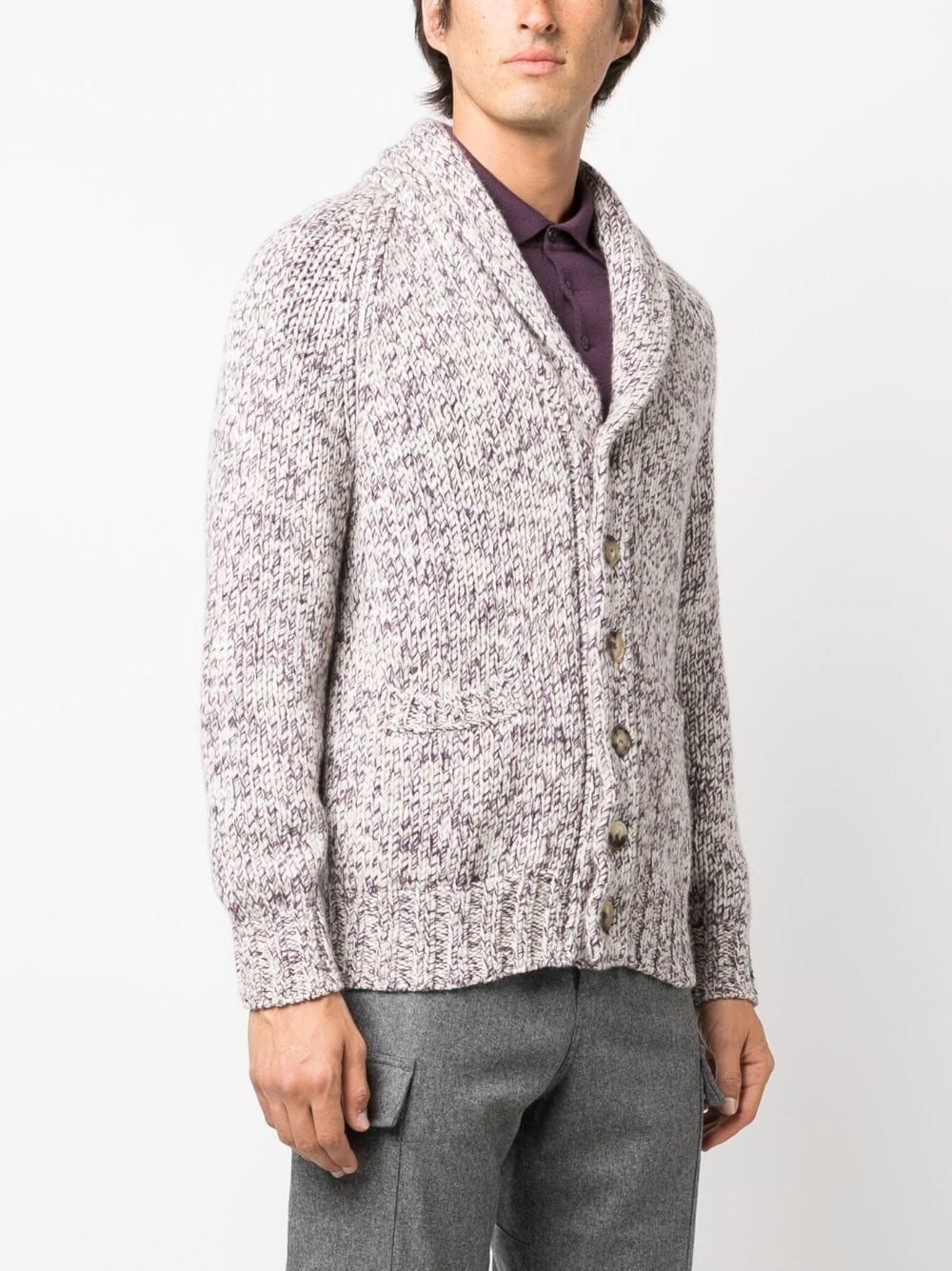 intarsia-knit wool-blend cardigan - 3