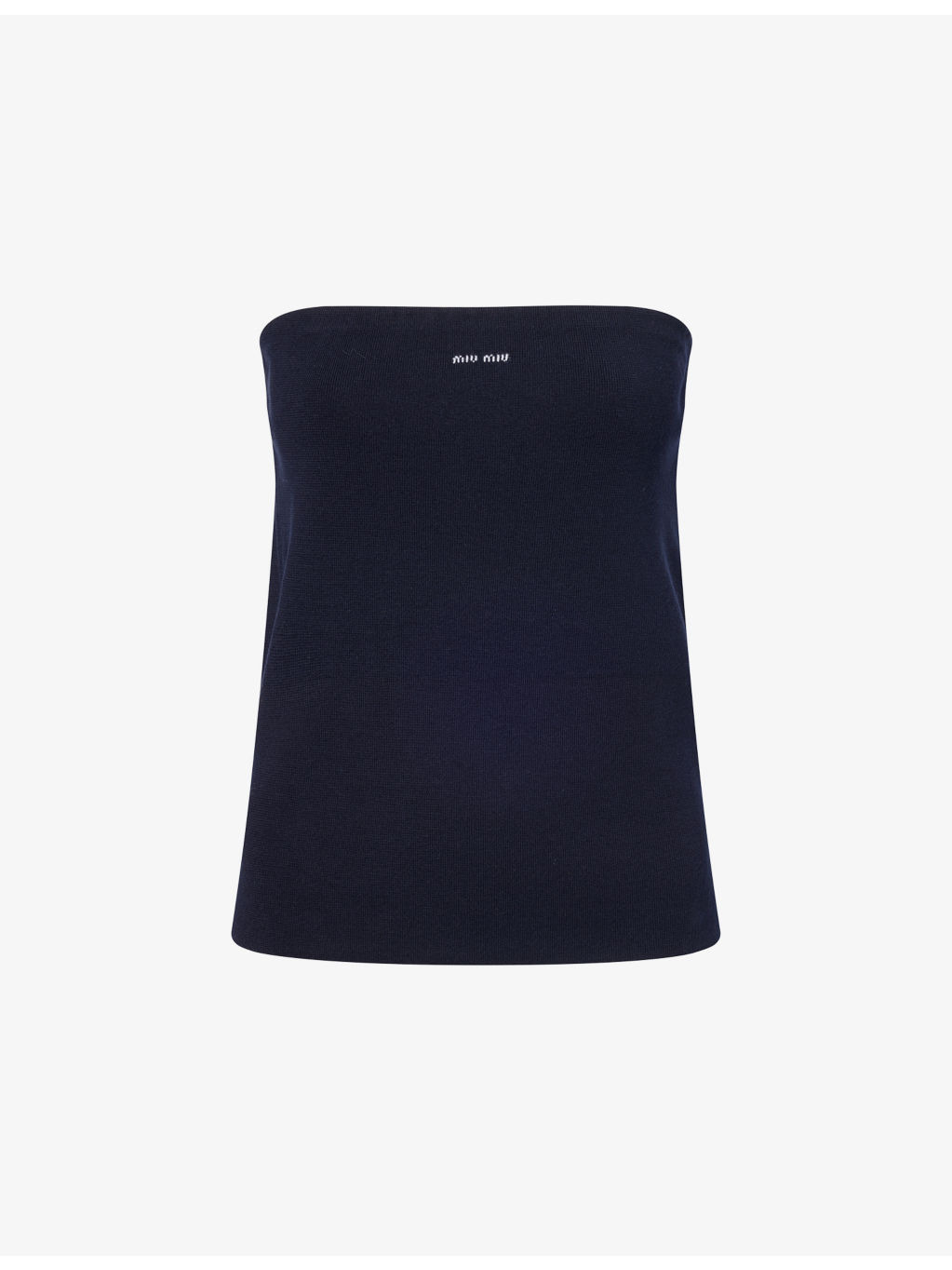 Logo Tube Cotton-Knit Top - 1