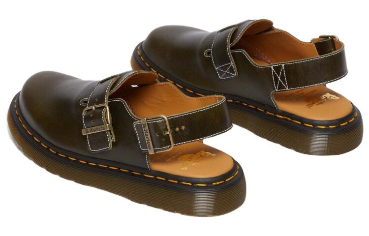 Dr.Martens Jorge Made in England Classic Leather Slingback Mules 'Dark Green' 30939275 - 5