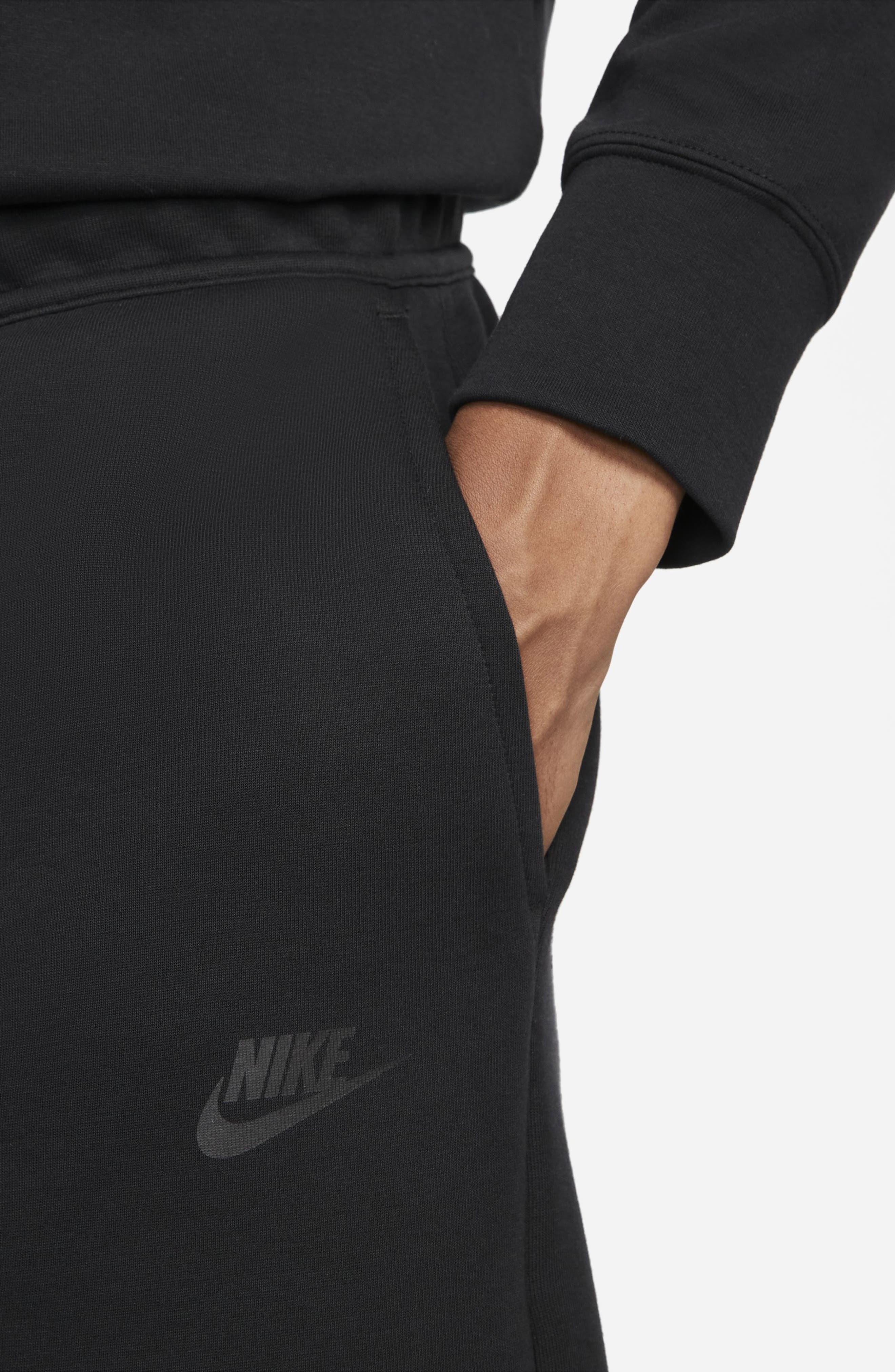 Nike Tech Fleece Sweat Shorts in Black/Black at Nordstrom - 5