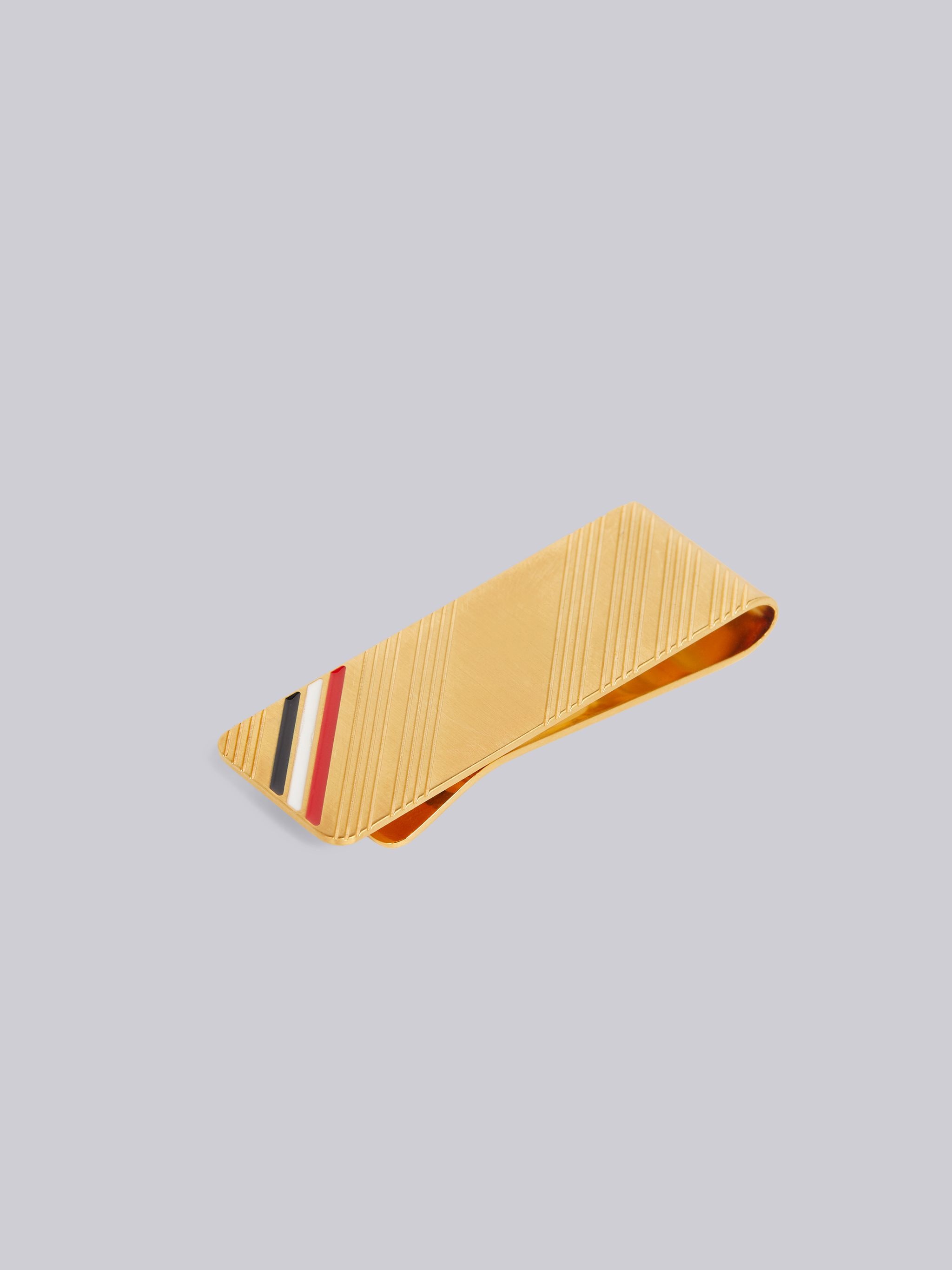 Brass Enamel Detail Money Clip - 2
