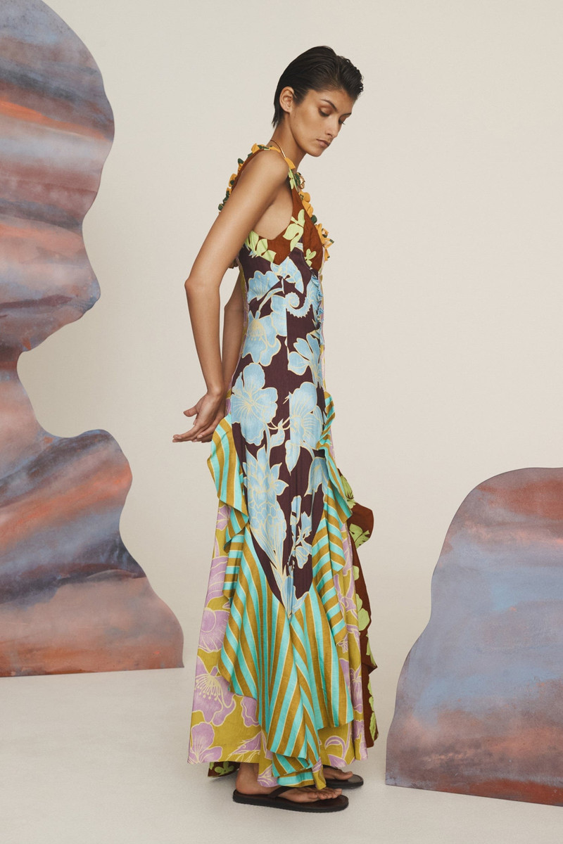 Poppy Spliced Midi Dress 4