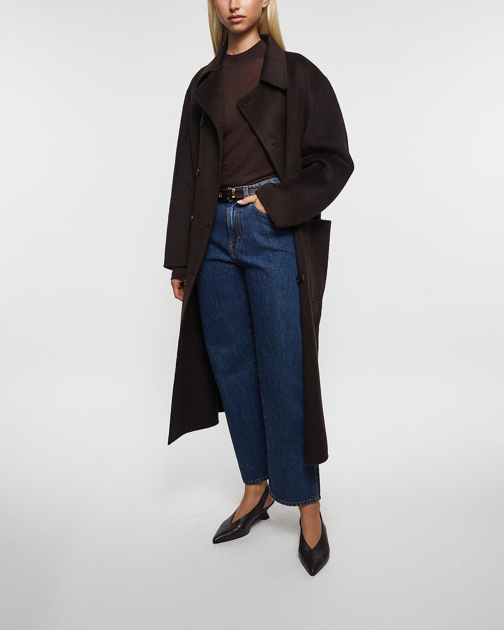 Jeans Relaxed High Waisted Washed blue - 2