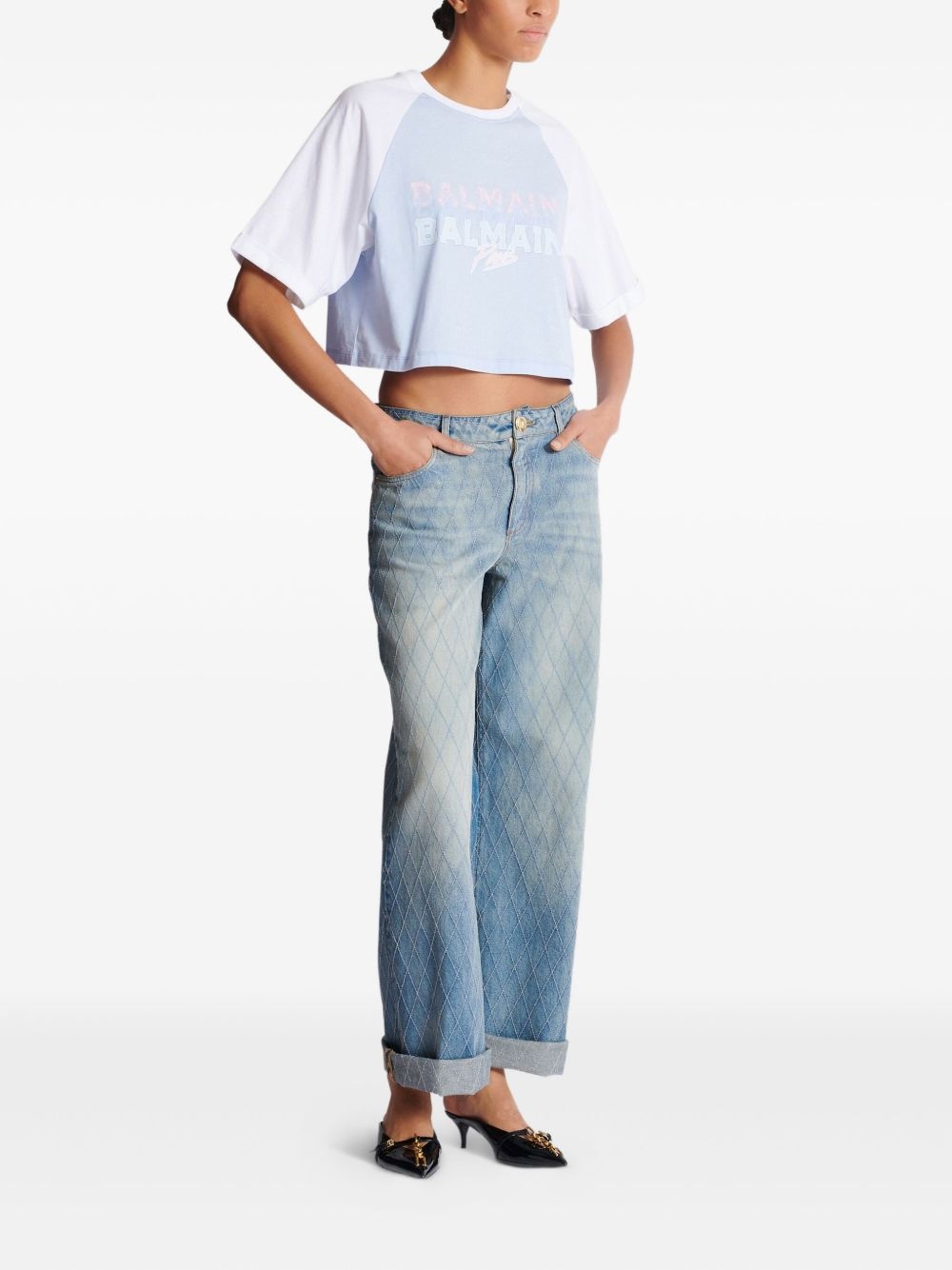 cropped T-shirt - 4