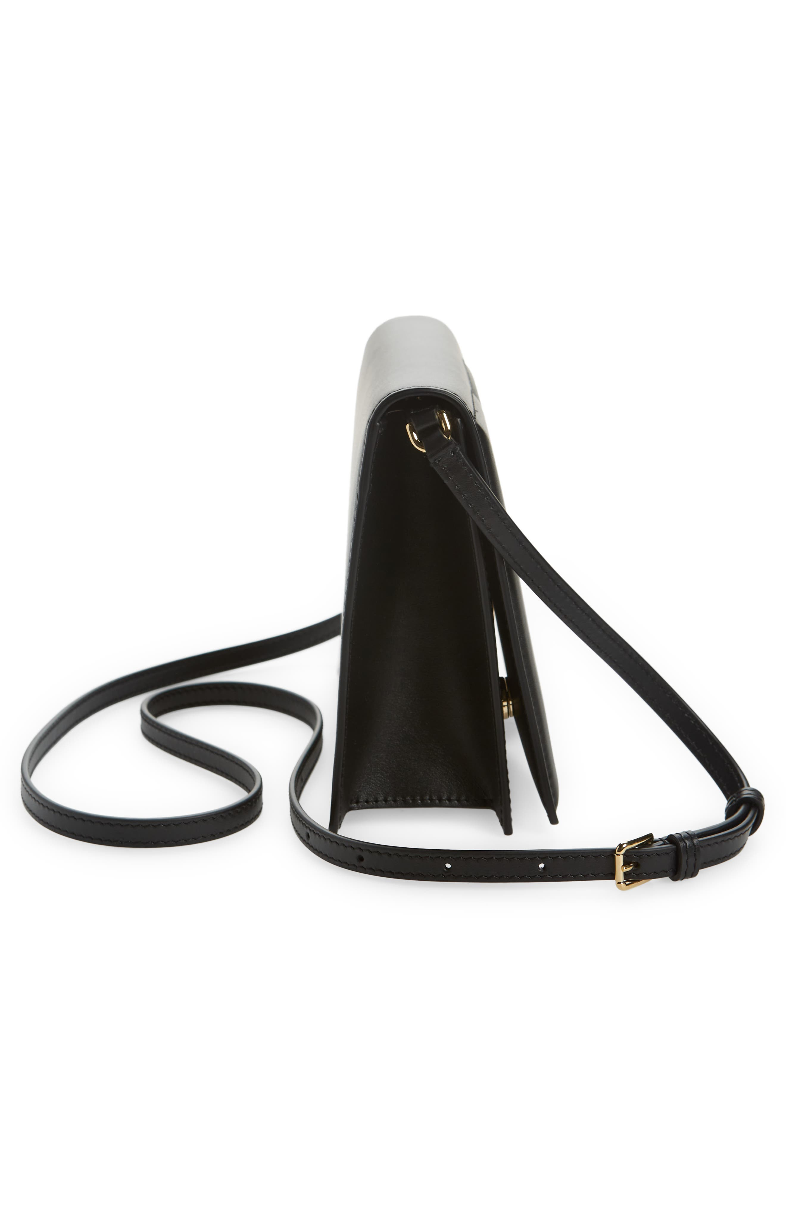 DG Logo Flap Leather Crossbody Bag - 5