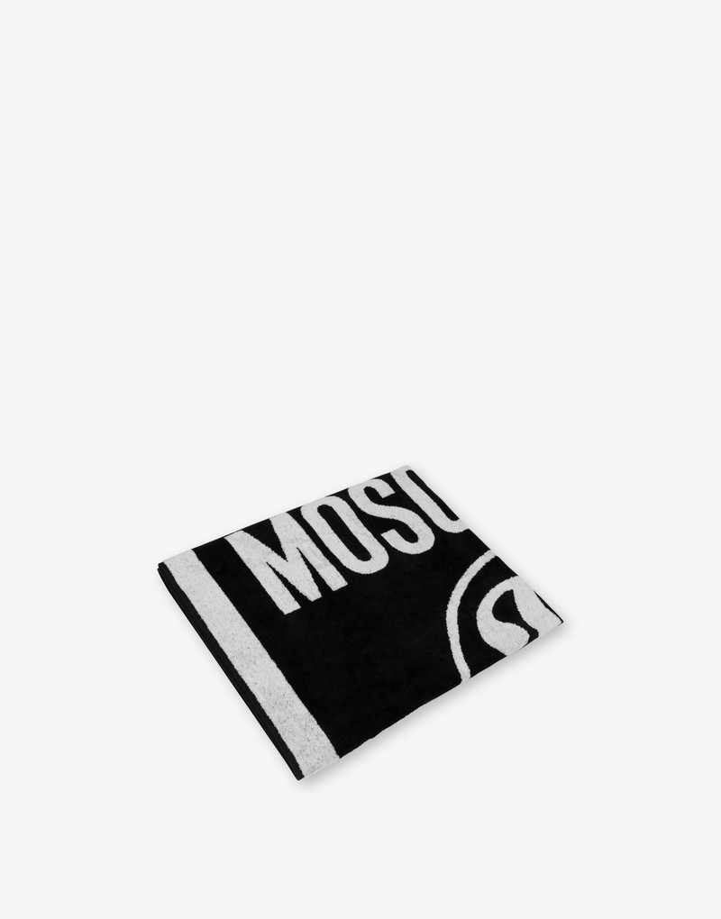 Moschino DOUBLE QUESTION MARK TERRY CLOTH BEACH TOWEL outlook