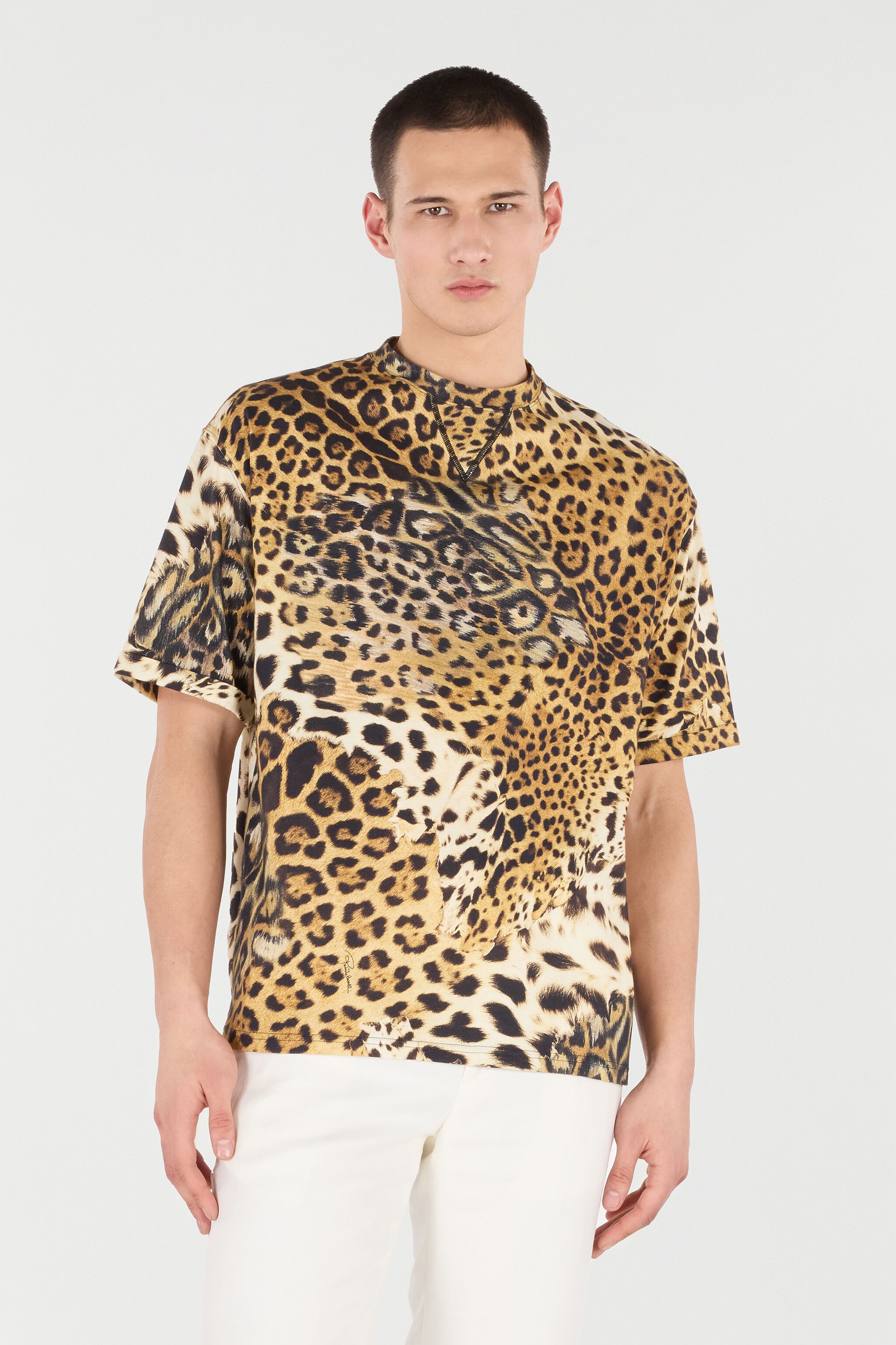 Cotton T-Shirt with Animal Print - 3