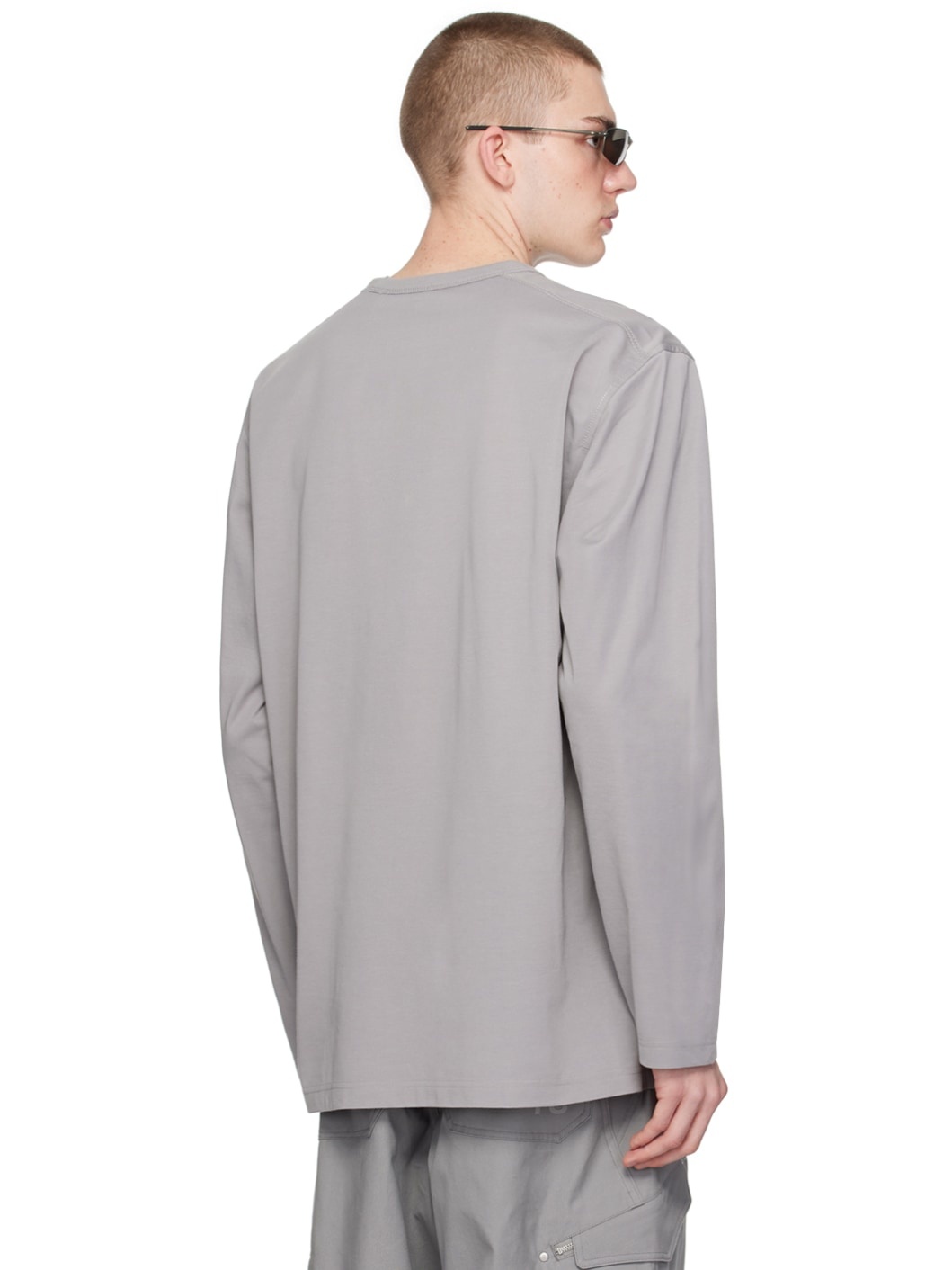 Gray Premium Long Sleeve T-Shirt - 3