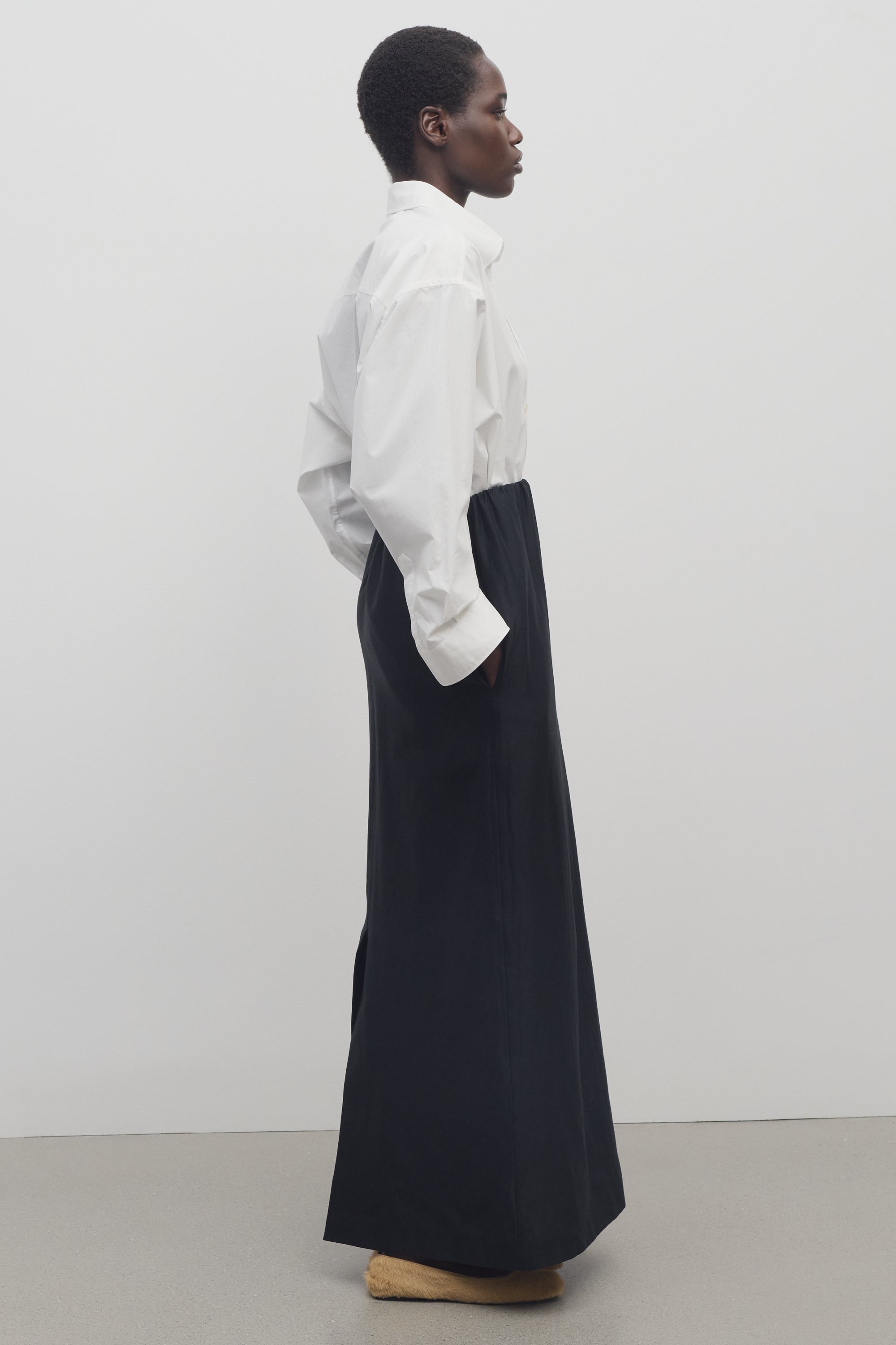 Saul Skirt in Cotton and Silk - 4