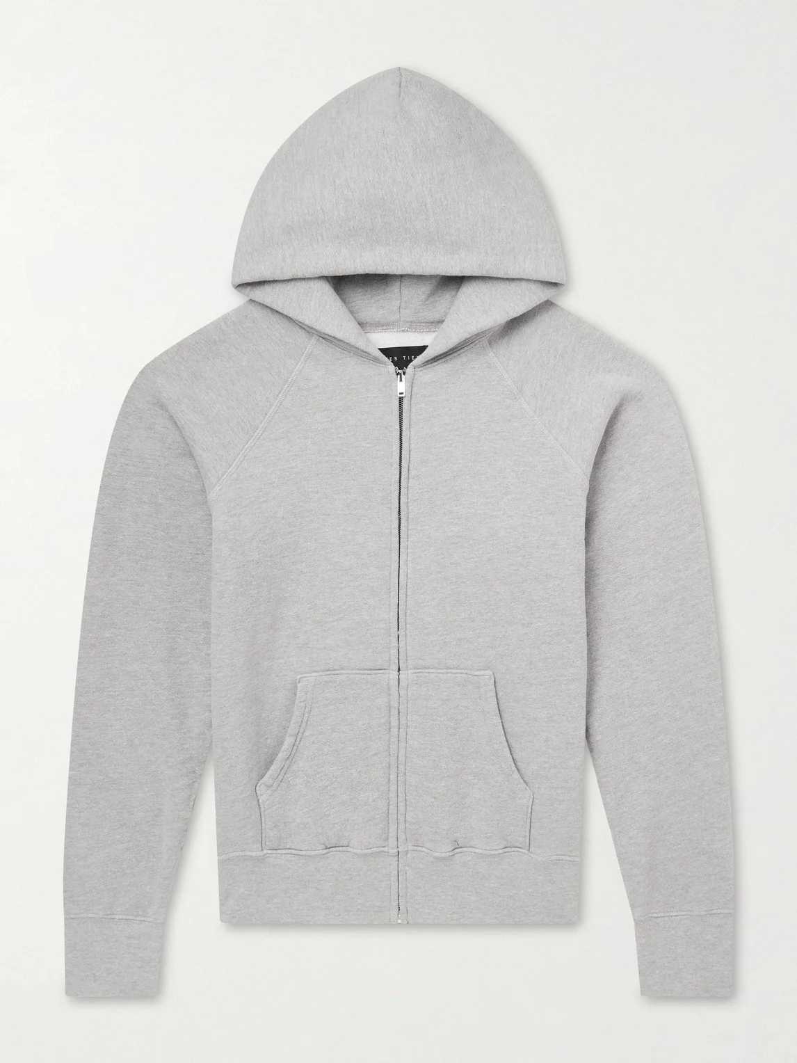 Heavyweight Cotton-Jersey Raglan Zip-Up Hoodie - 1