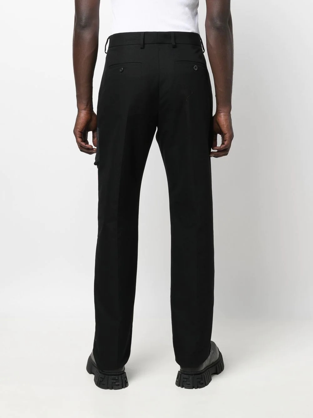 straight-leg cut trousers - 4