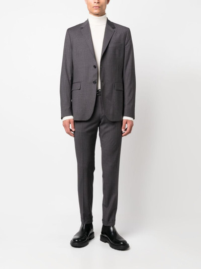 Paul Smith checked slim-fit tailored trousers outlook