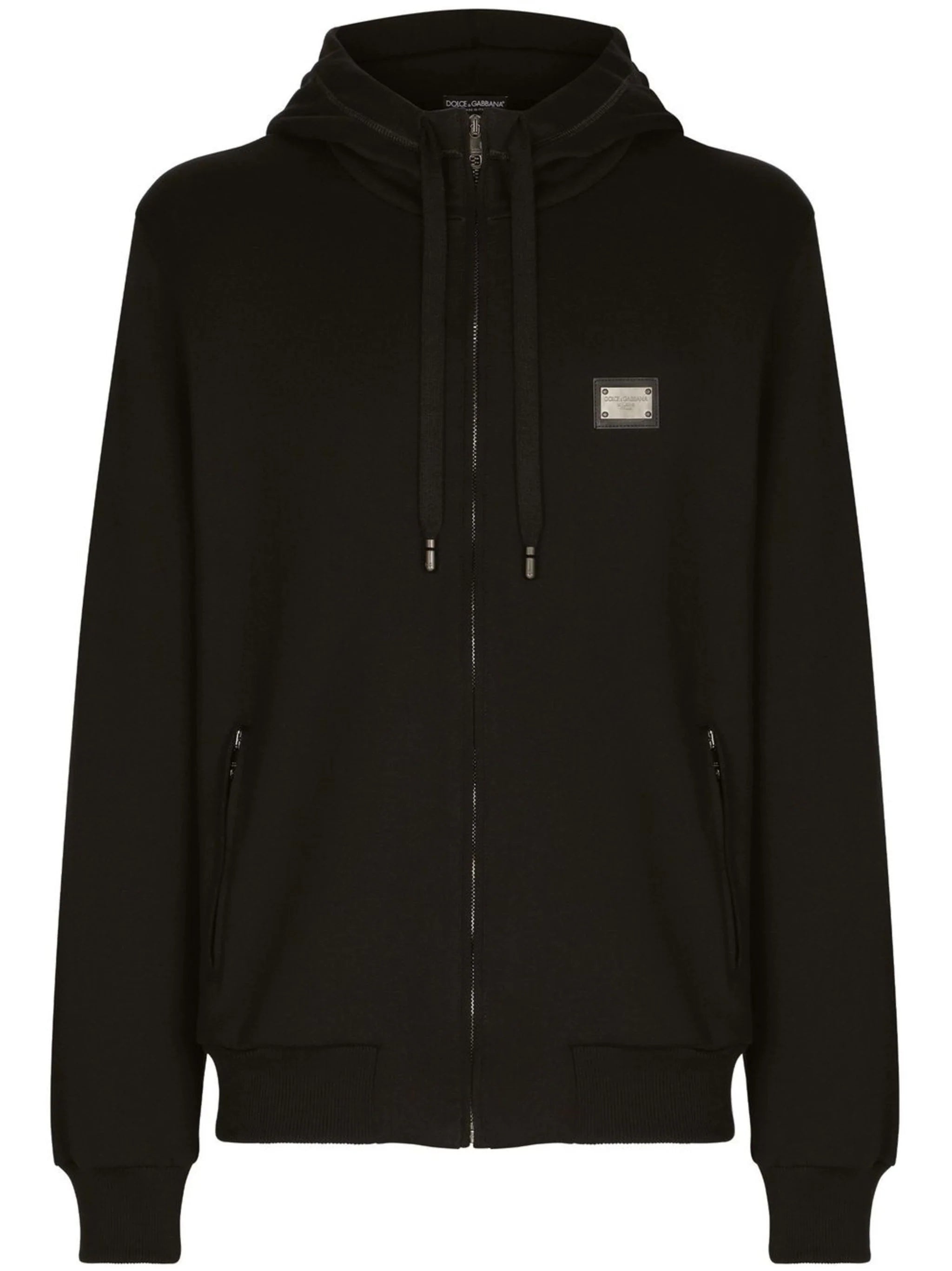 LOGO-TAG ZIP-UP HOODIE - 1