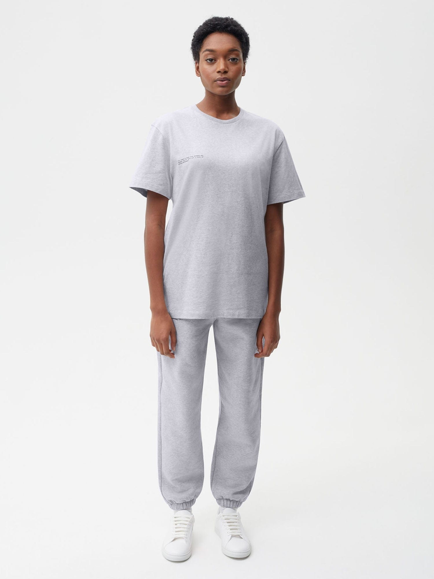 Womens 365 Midweight T-Shirt - Grey-Marl - 2