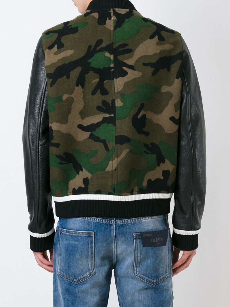 'Rockstud' camouflage bomber jacket 4
