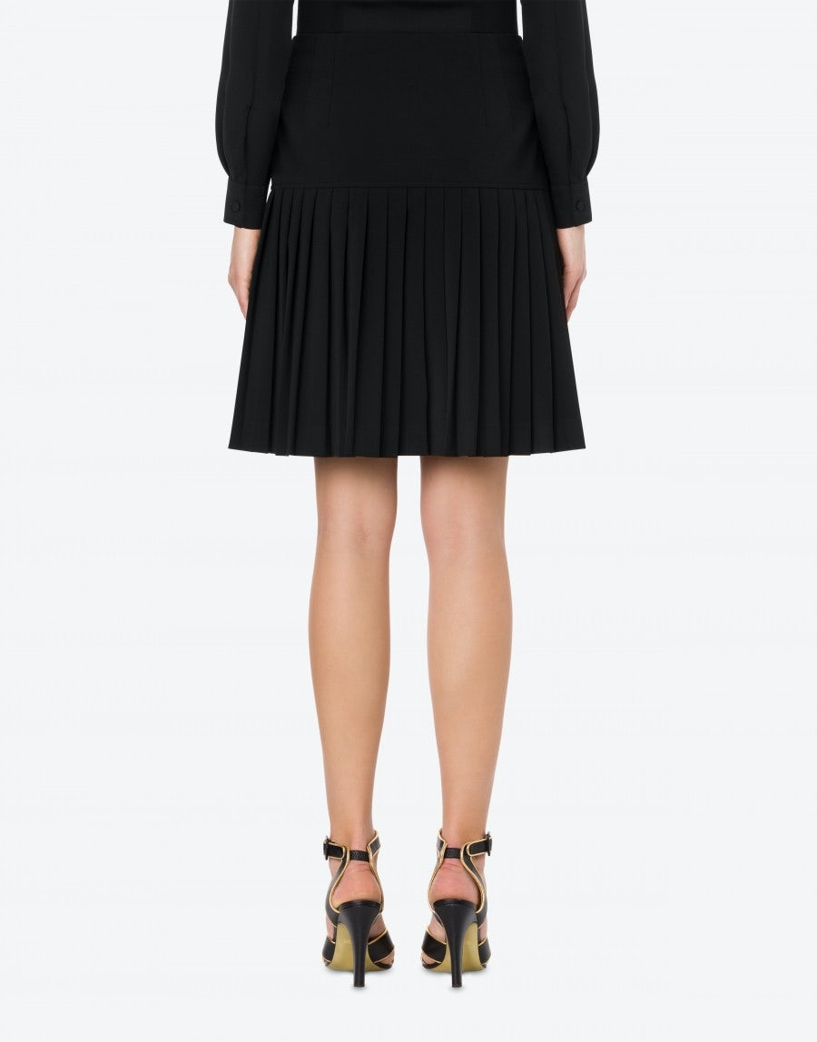 TEDDY BUTTONS CRÊPE SKIRT - 3