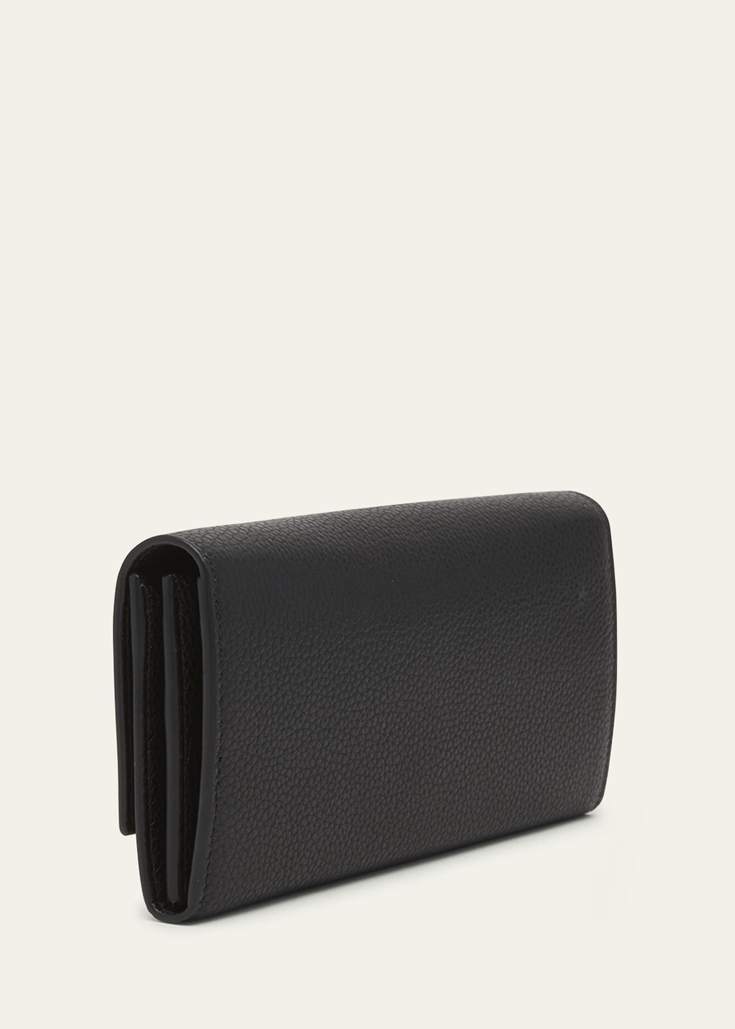 Gancino Flap Leather Wallet with Chain Strap - 3