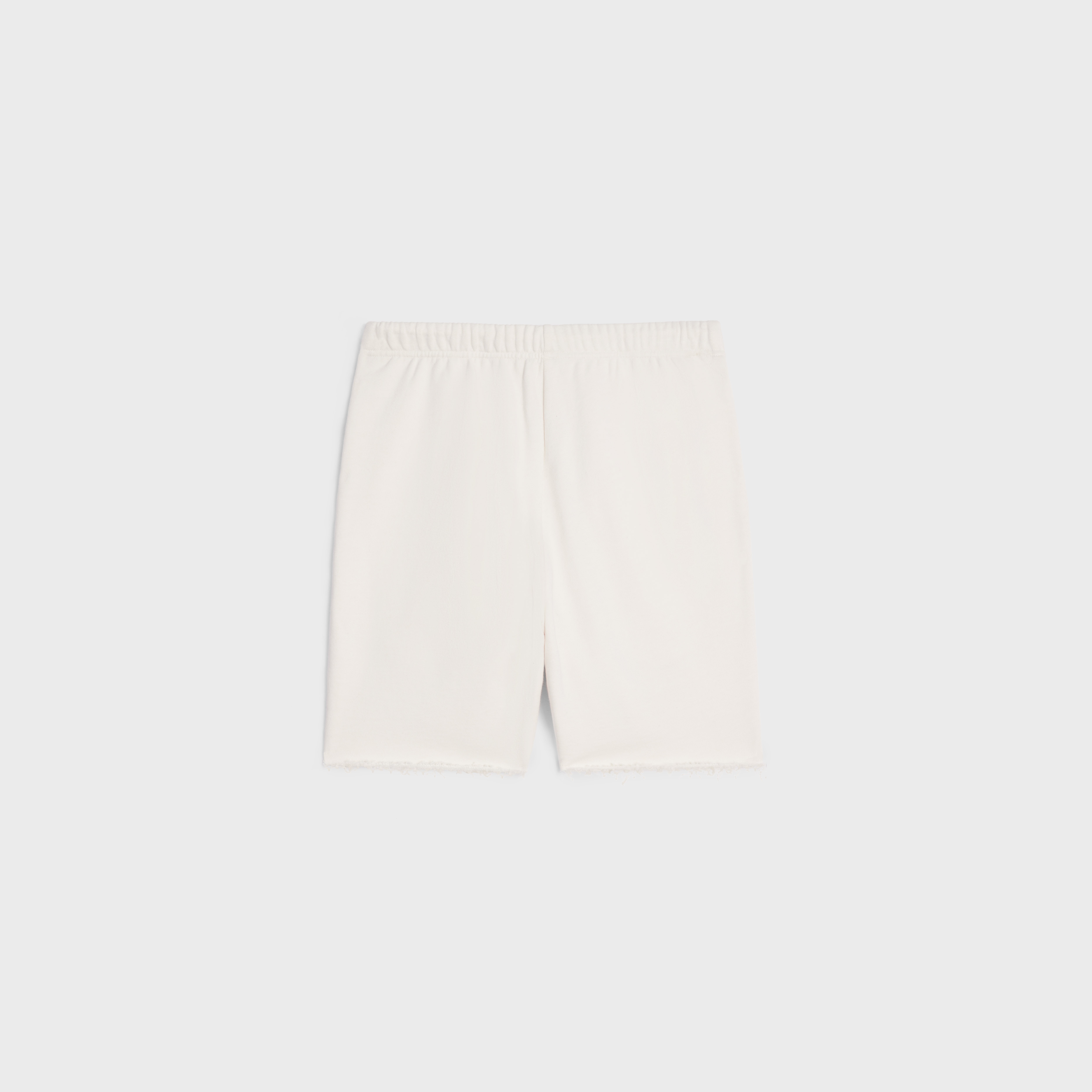celine embroidered shorts in cotton fleece - 2