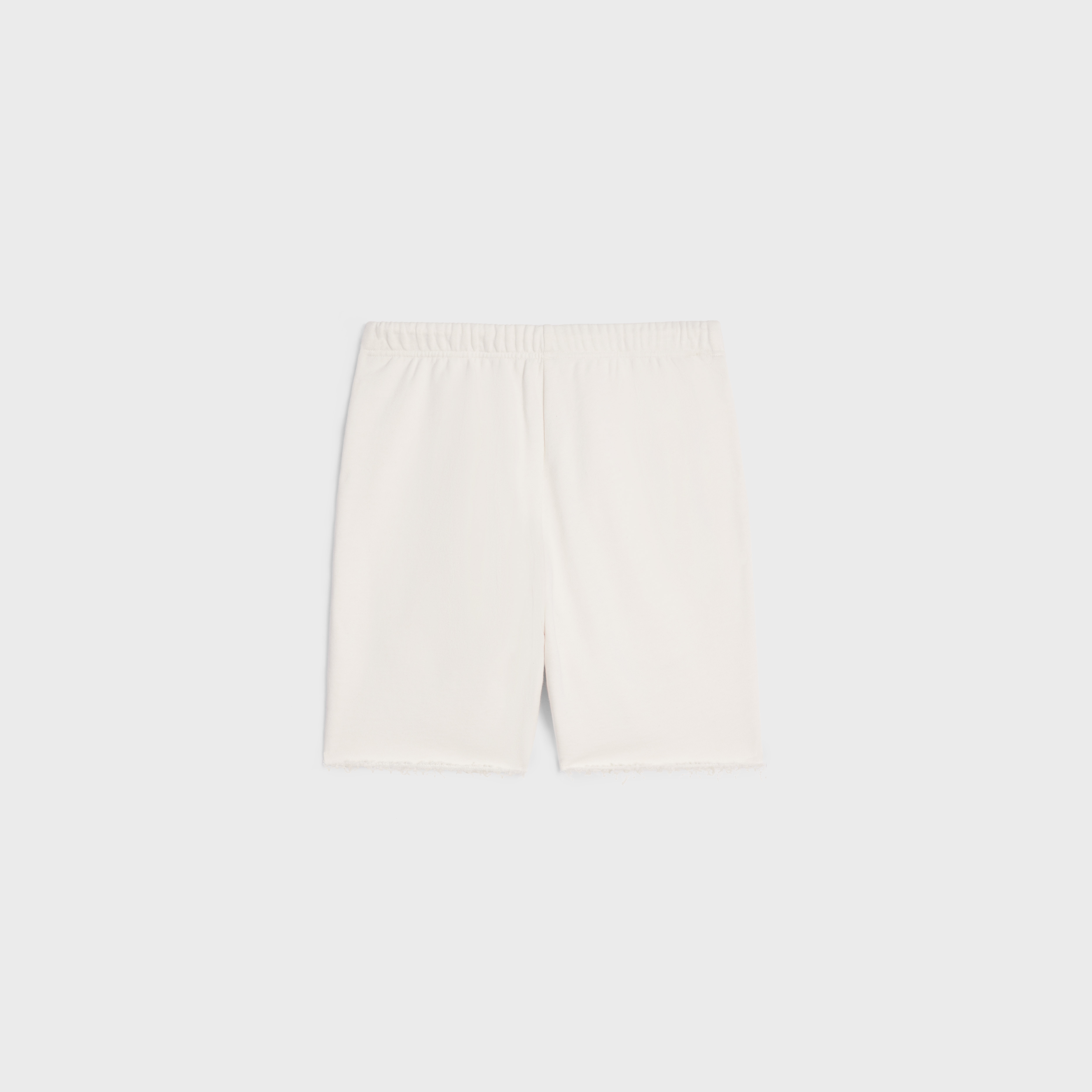 CELINE celine embroidered shorts in cotton fleece | REVERSIBLE