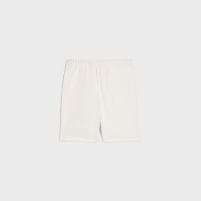 CELINE celine embroidered shorts in cotton fleece outlook