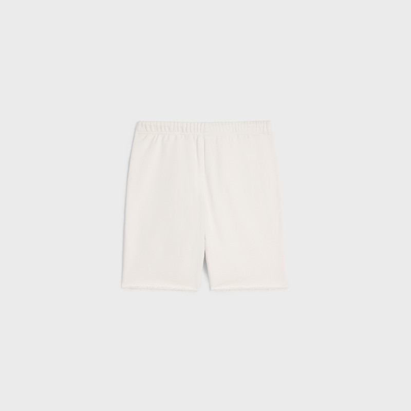 CELINE celine embroidered shorts in cotton fleece outlook