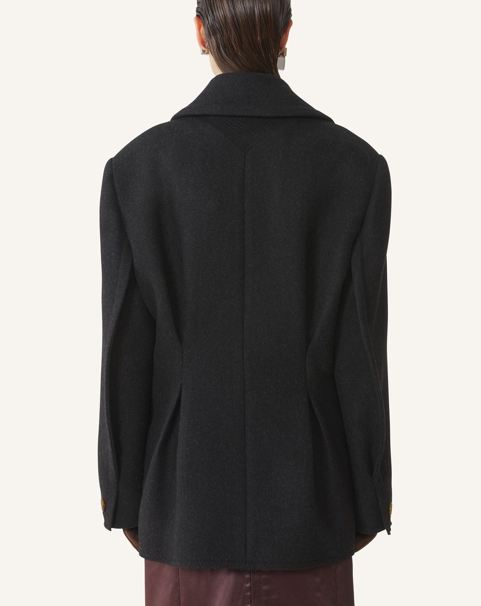 STRAIGHT PEACOAT - 4