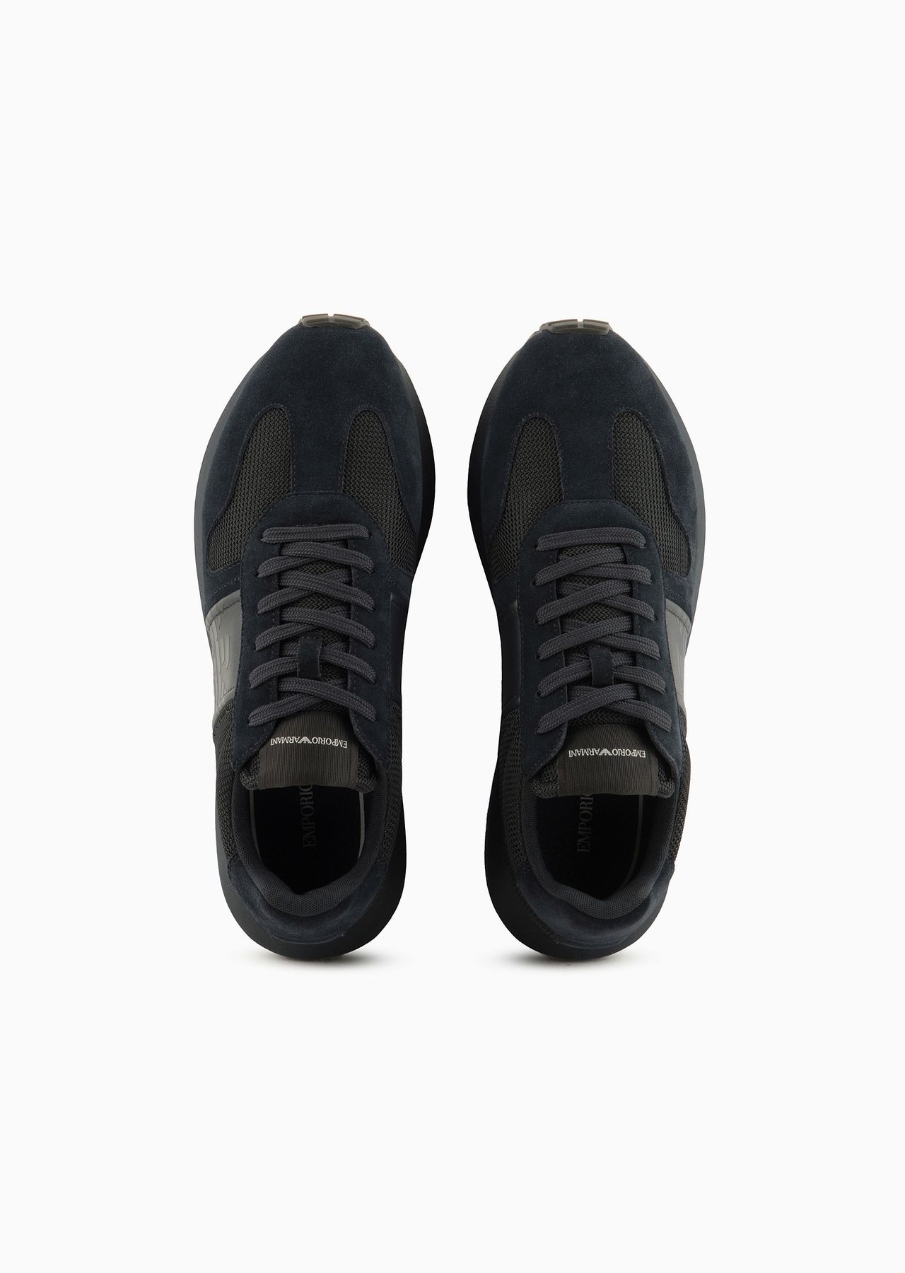 Mesh sneakers with suede details - 3