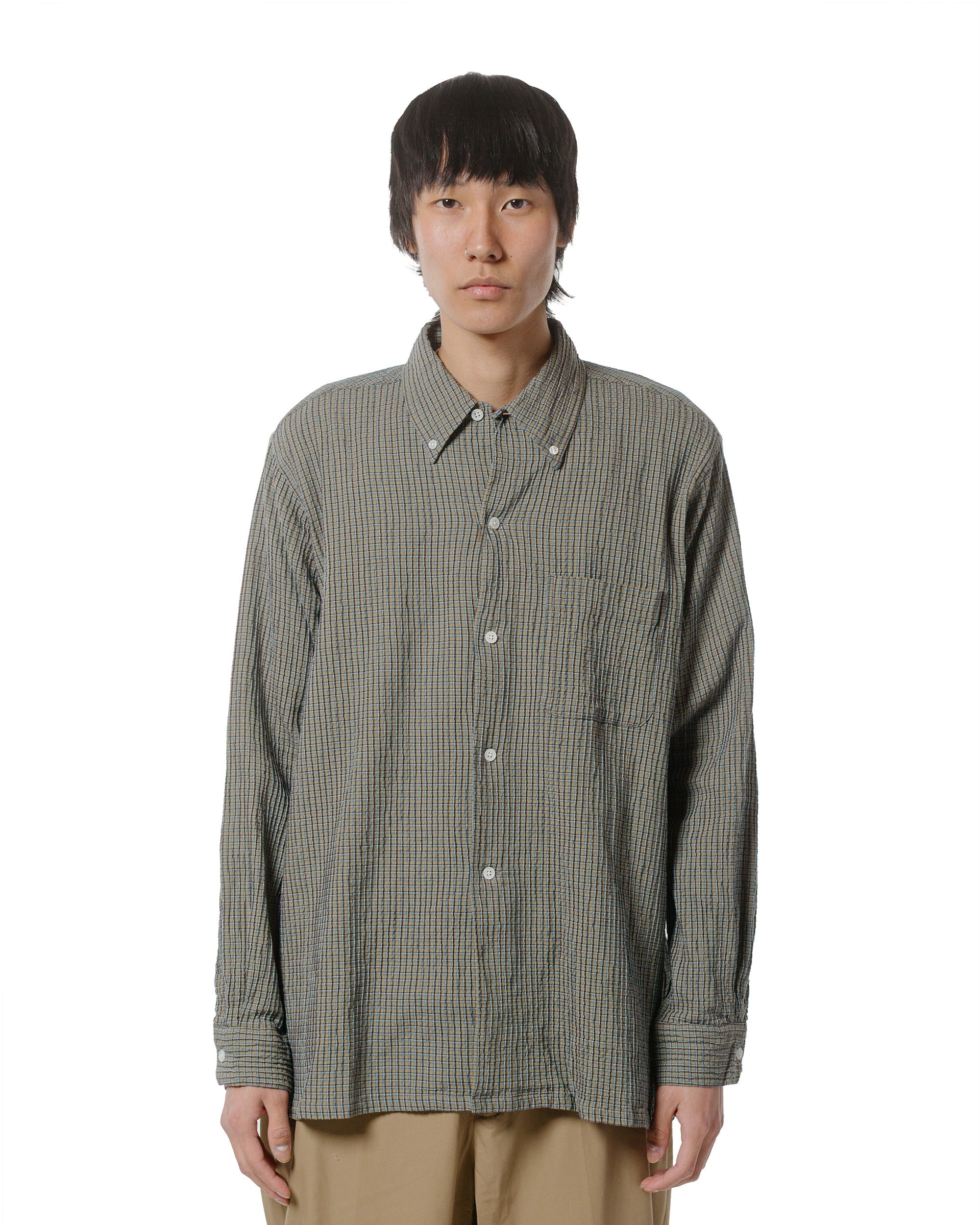 Open B.D. Plaid Olive - 2