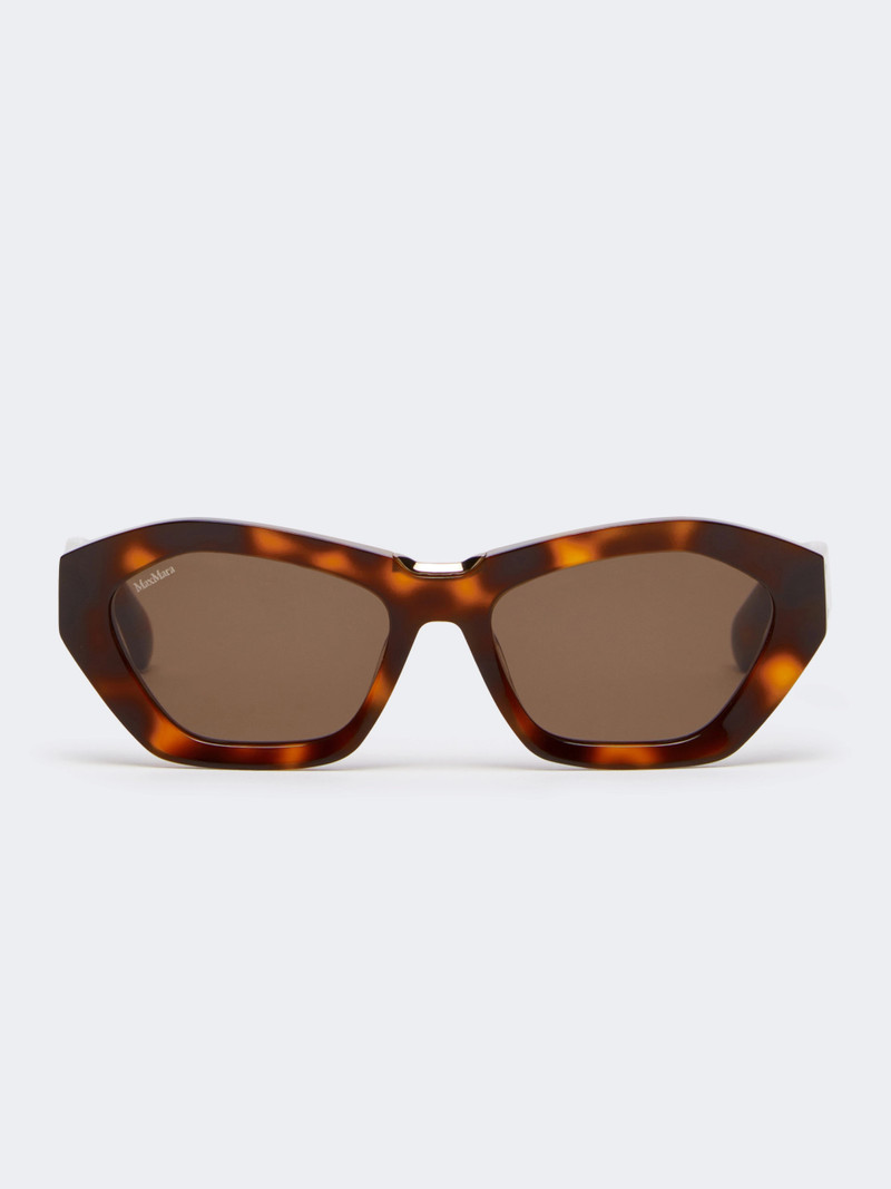 ODINO Square bold sunglasses - TAWNY BRONZE BROWN 1