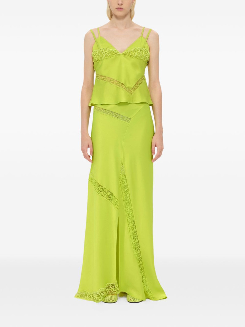 MSGM lace panelled maxi skirt outlook