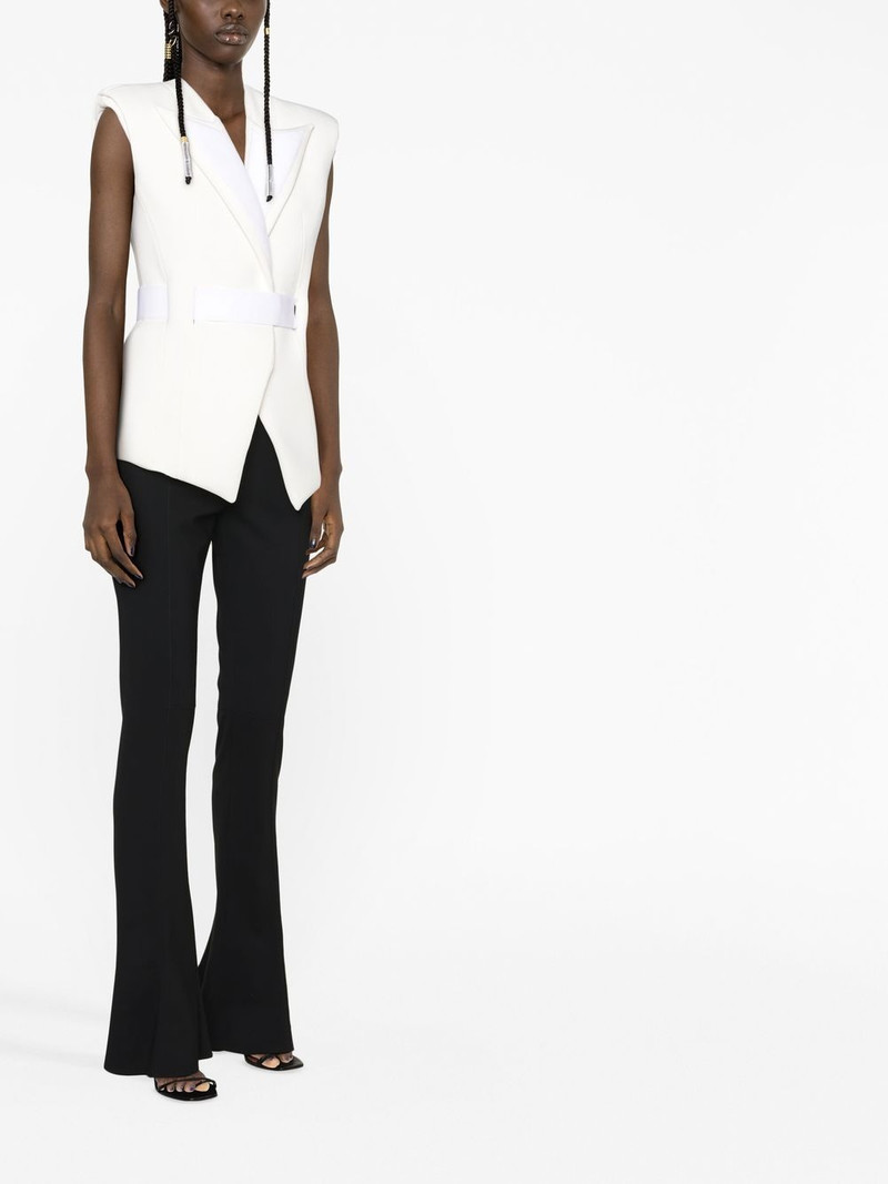 padded-shoulder belted vest 3