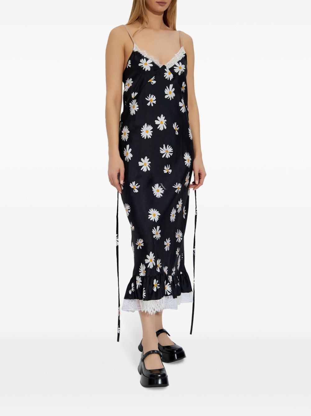 daisy-print midi dress - 3