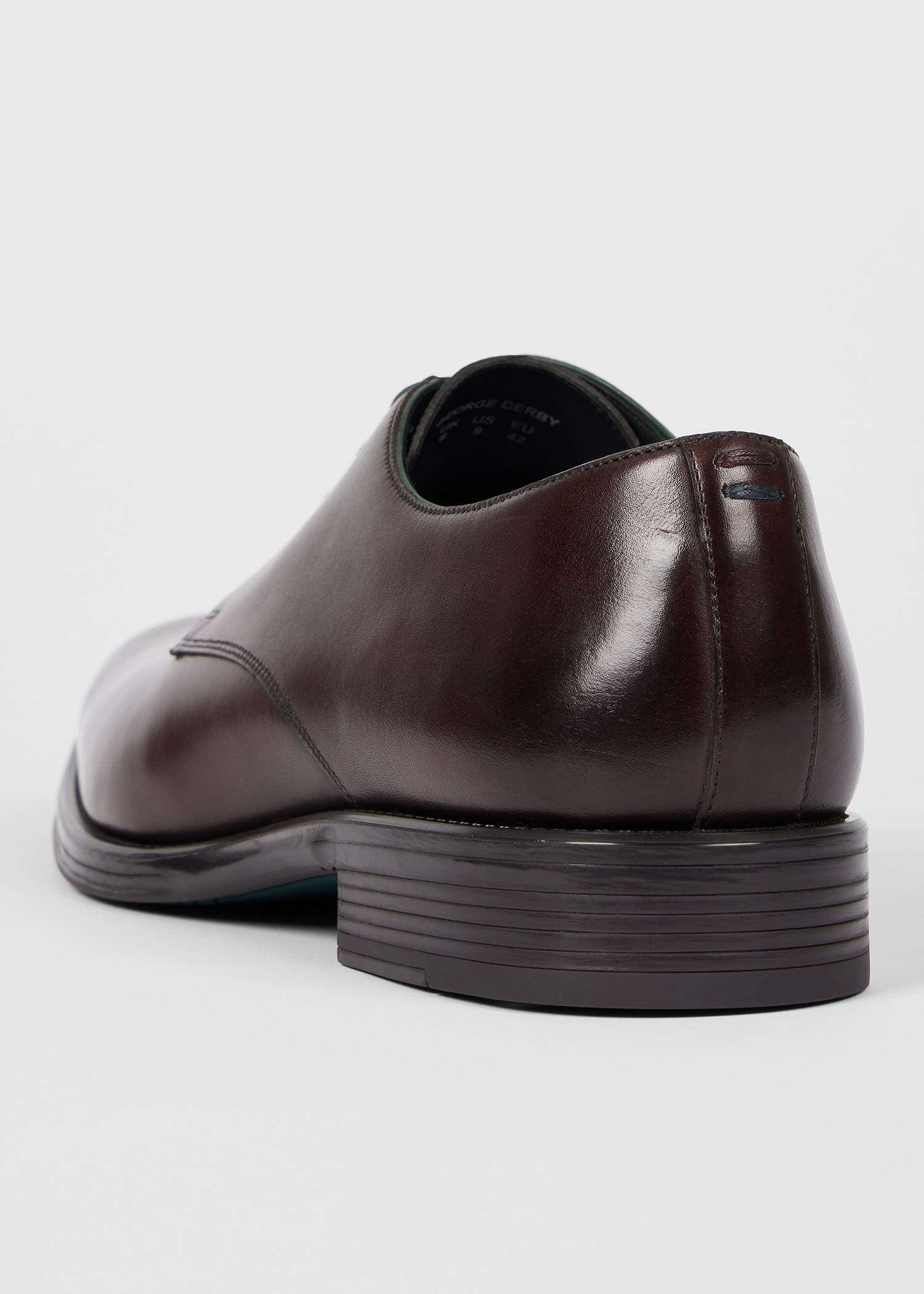 Dark Brown Leather 'George' Shoes - 3