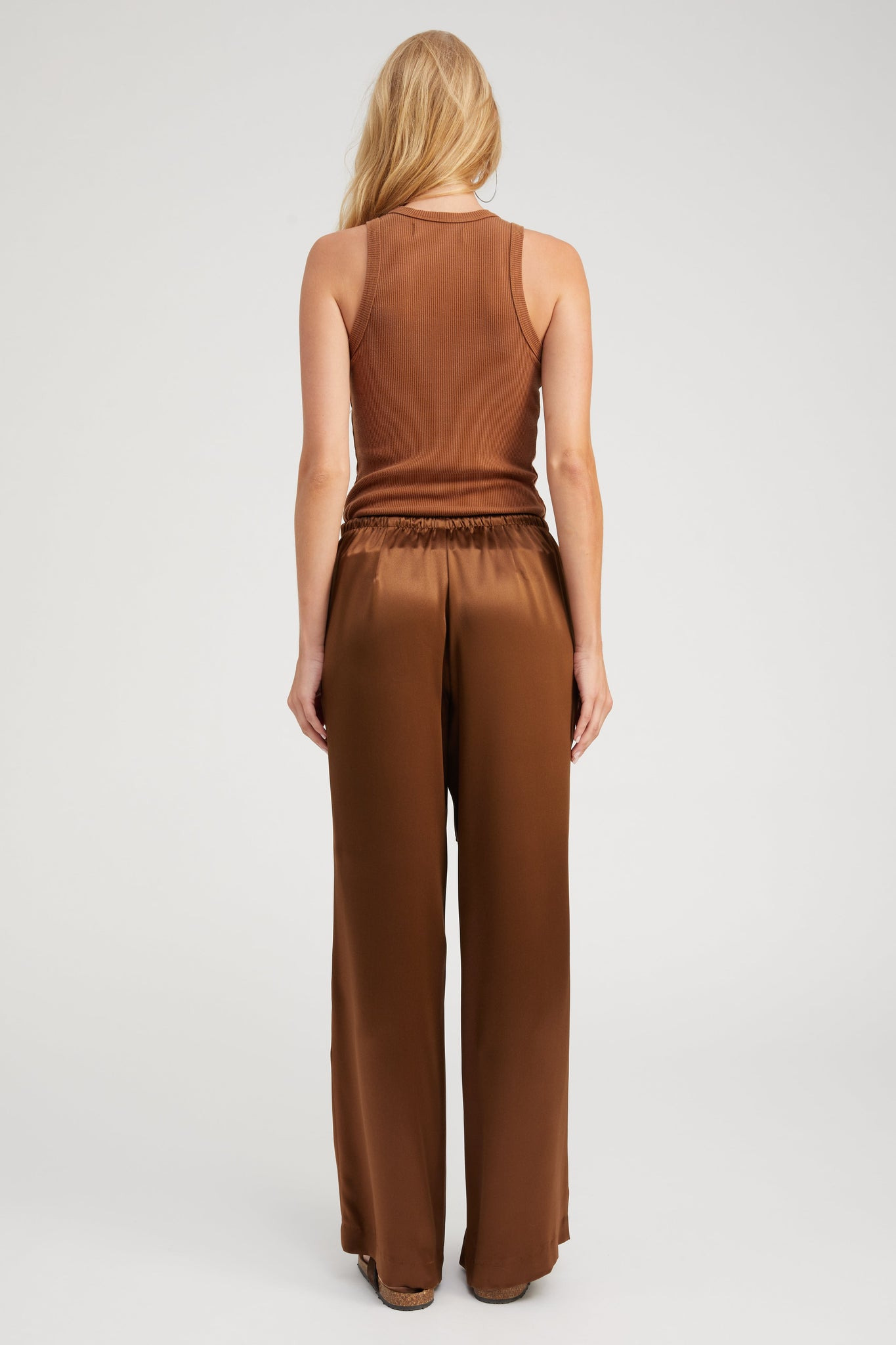 CHESTNUT RIB RACER TANK - 4