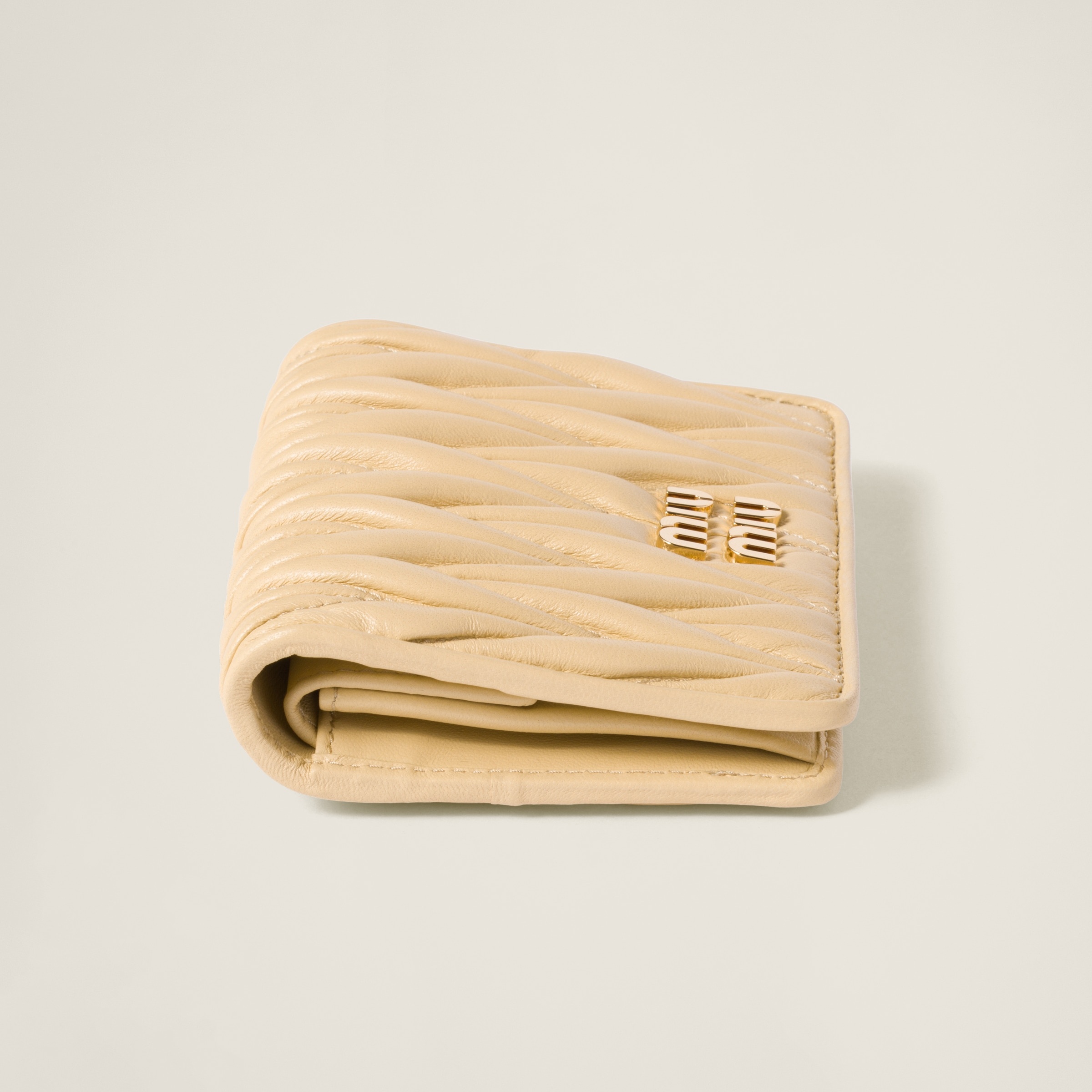 Small matelassé nappa leather wallet - 4