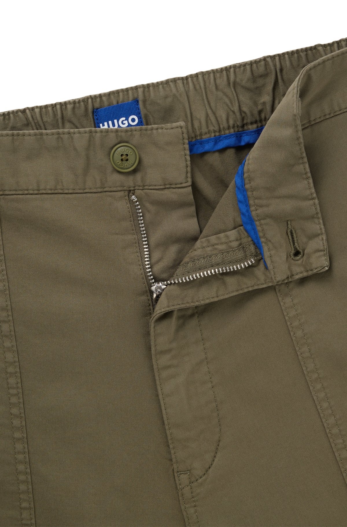 TAPERED-FIT TROUSERS IN STRETCH-COTTON TWILL - 6