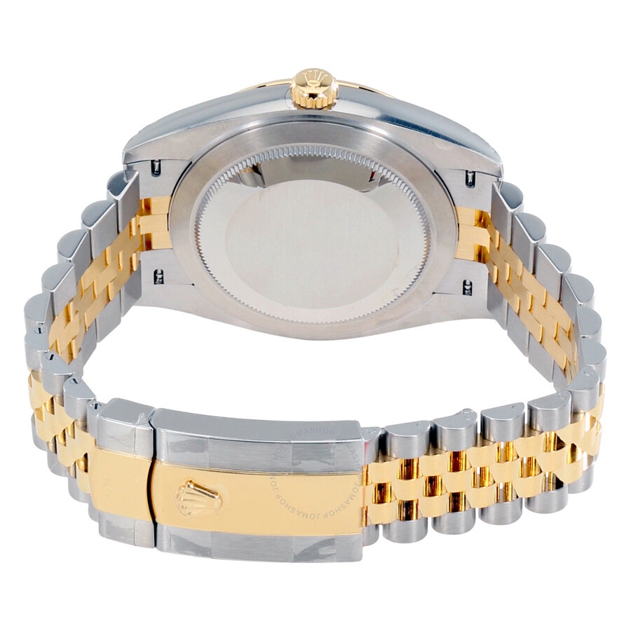 Rolex Datejust 41 Black Diamond Dial Stee and 18K Yellow Gold Jubilee Men's Watch 12633BKDJ - 3