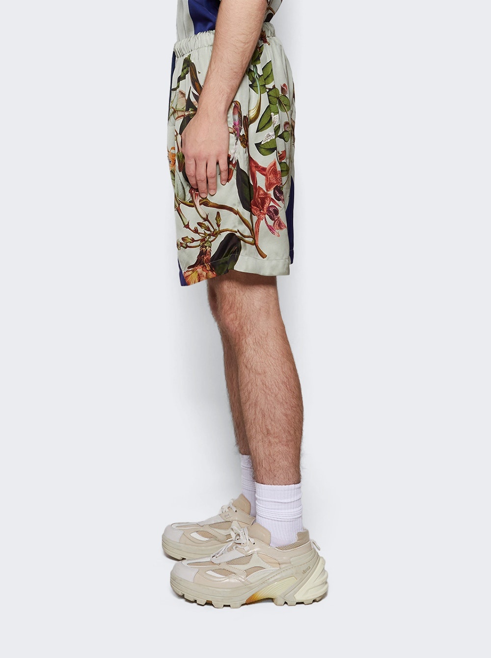 Piperi Printed Shorts Grey - 4