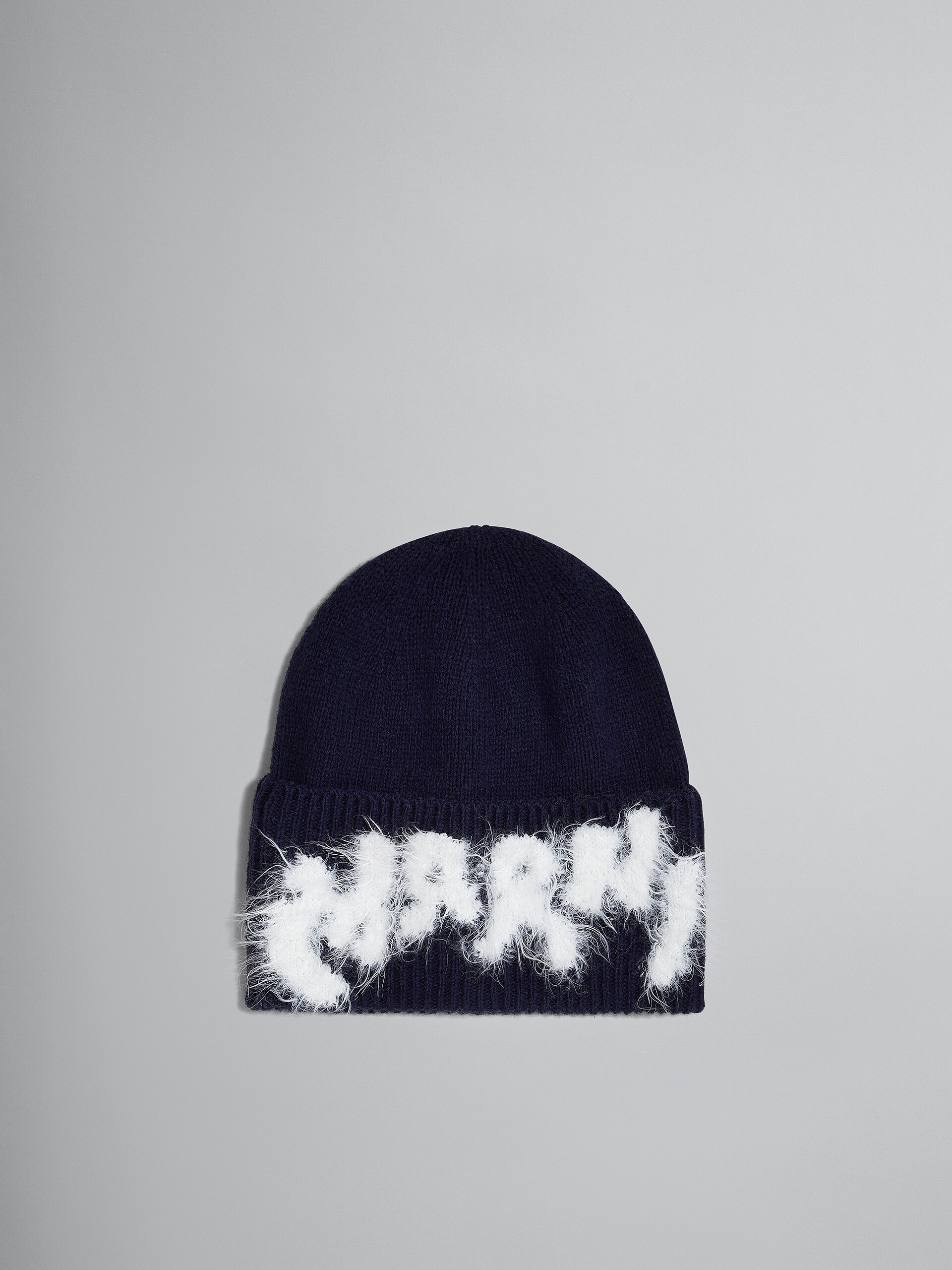 SHETLAND WOOL LOGO BEANIE - 1