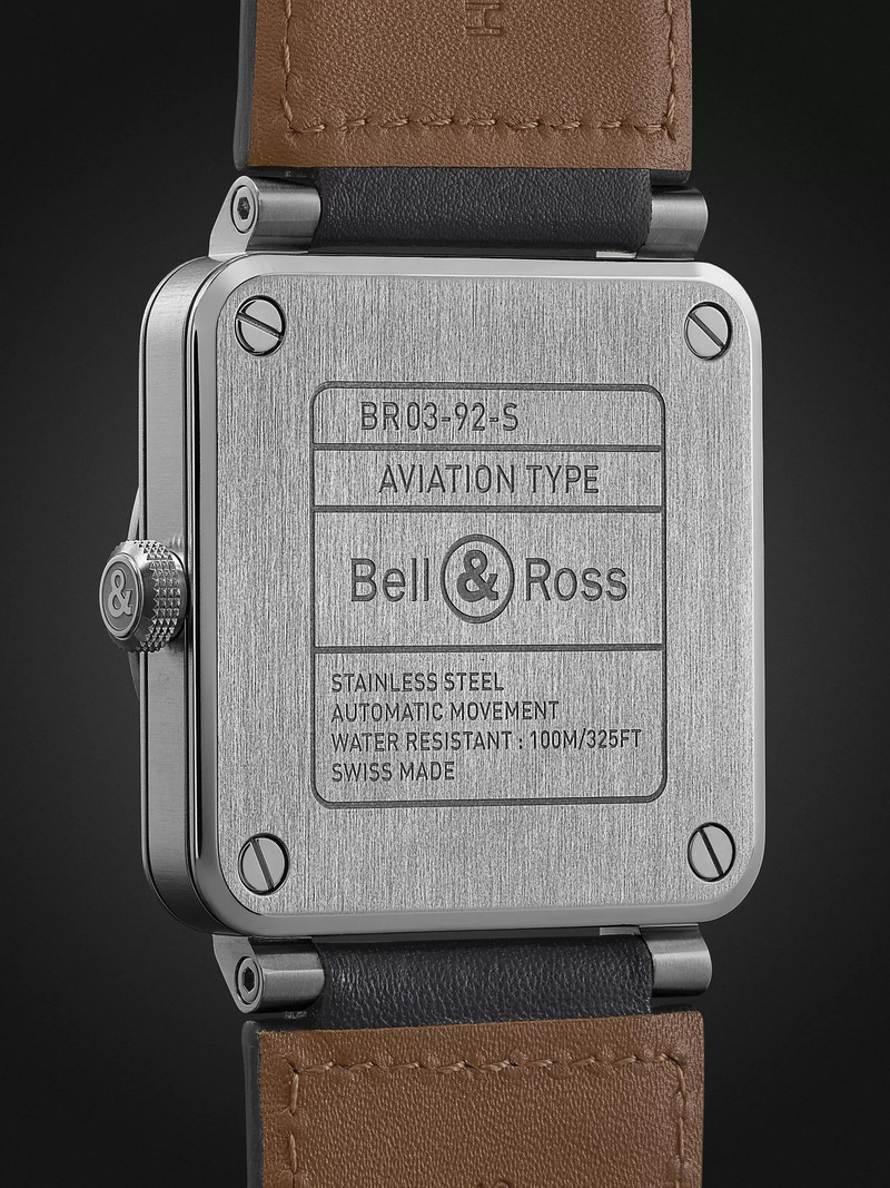 BR 03-92 Blue Steel Automatic Steel Watch, Ref. BR0392-BLU-ST/SCA 5