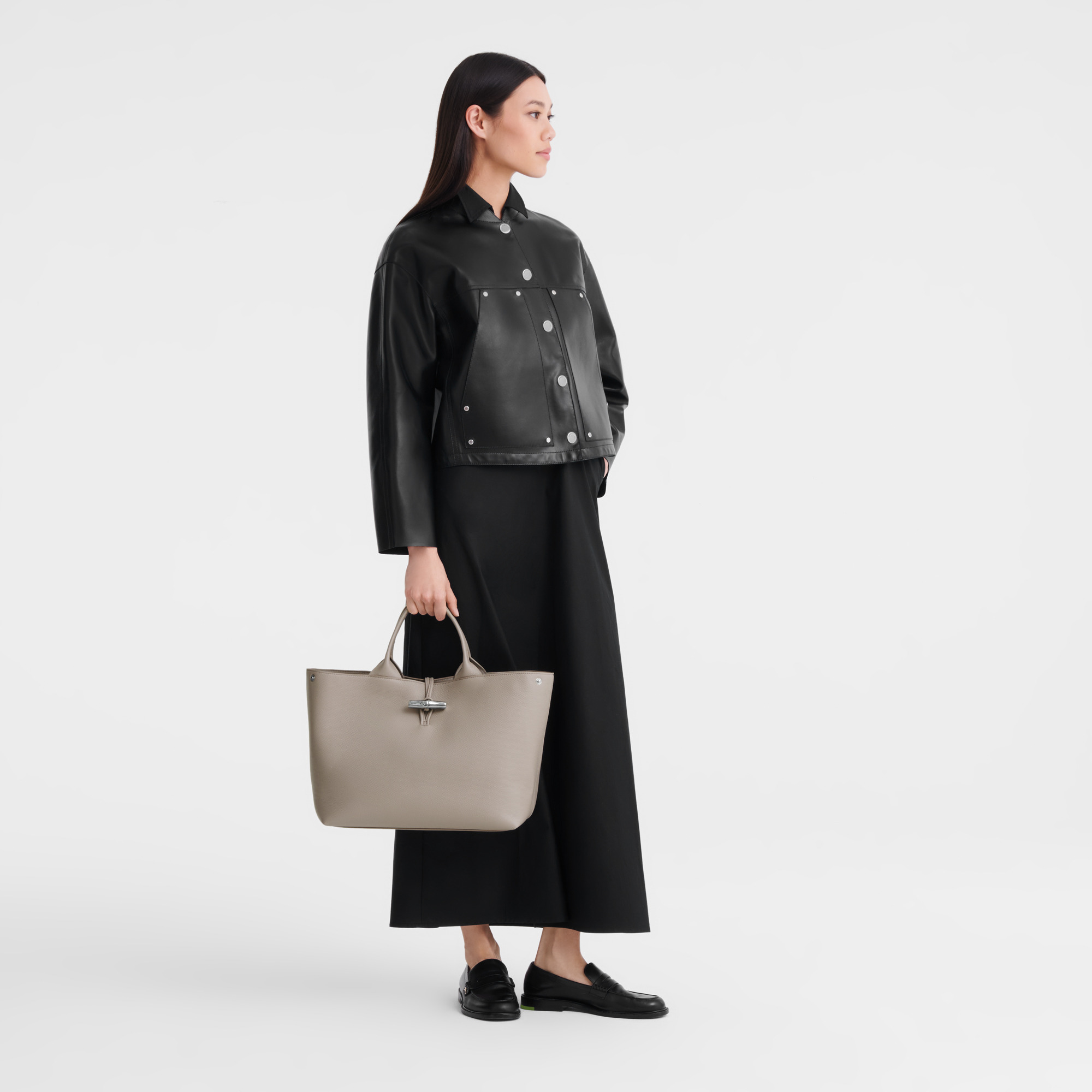Le Roseau L Handbag Clay - Leather - 2